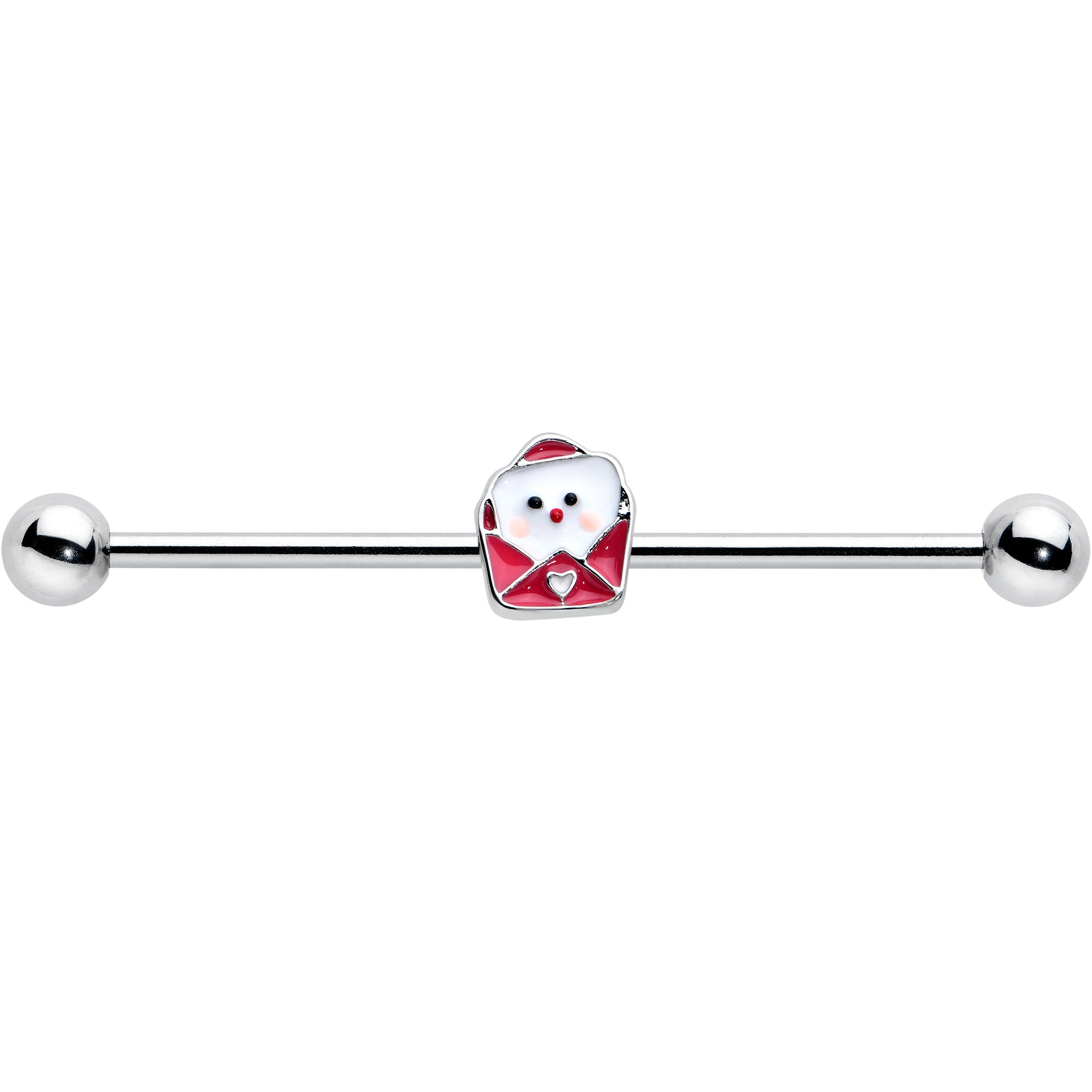 14 Gauge Sweet Love Letter Valentine Industrial Barbell 38mm