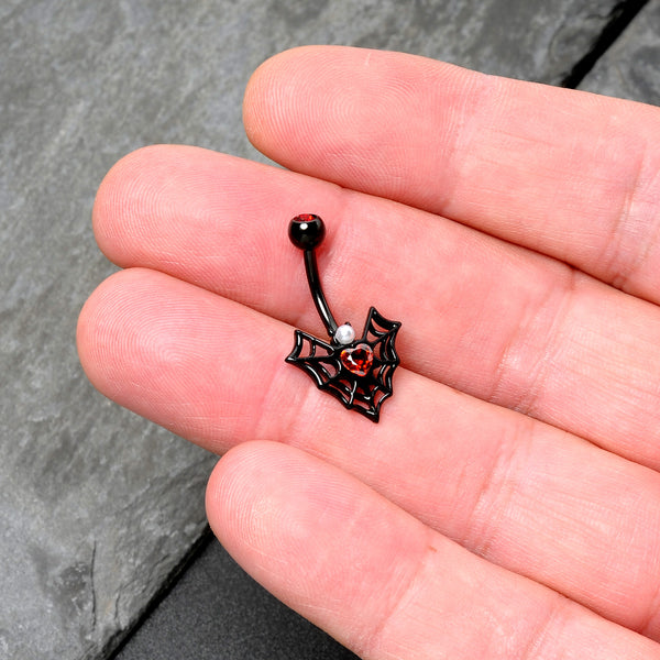 Goth Skull Umbilical Nail Stainless Steel Belly Button Ring Body