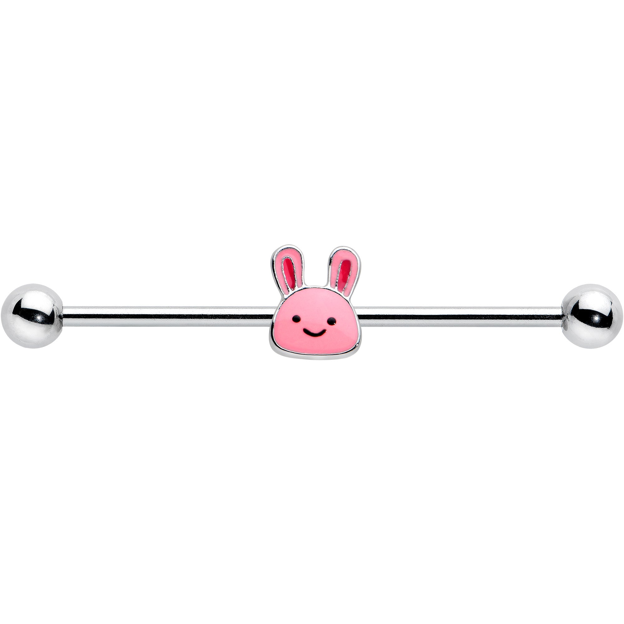 14 Gauge Kawaii Cutie Easter Bunny Industrial Barbell 38mm