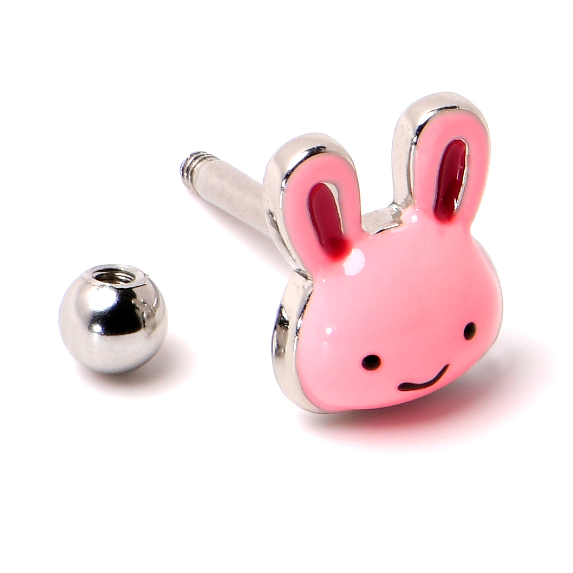 16 Gauge 5/16 Kawaii Cutie Easter Bunny Cartilage Tragus Earring