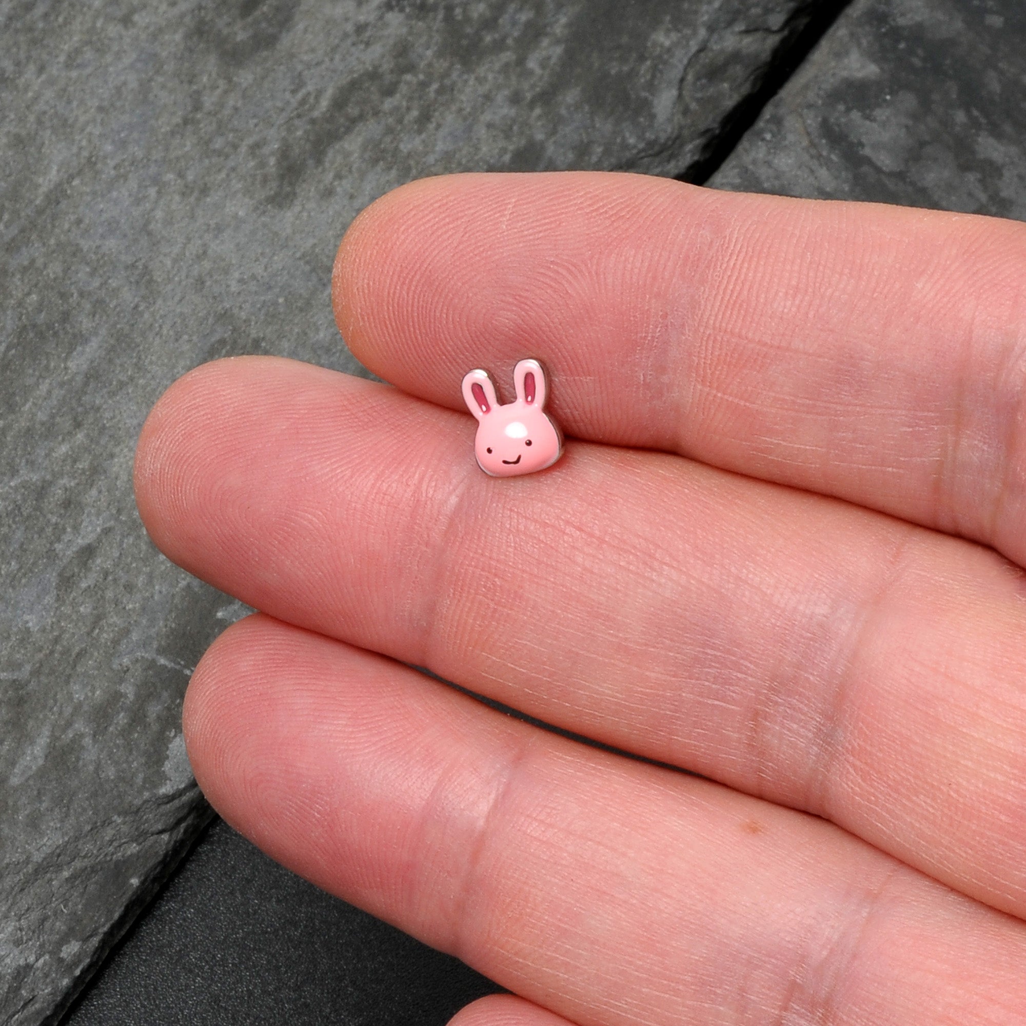 16 Gauge 5/16 Kawaii Cutie Easter Bunny Cartilage Tragus Earring