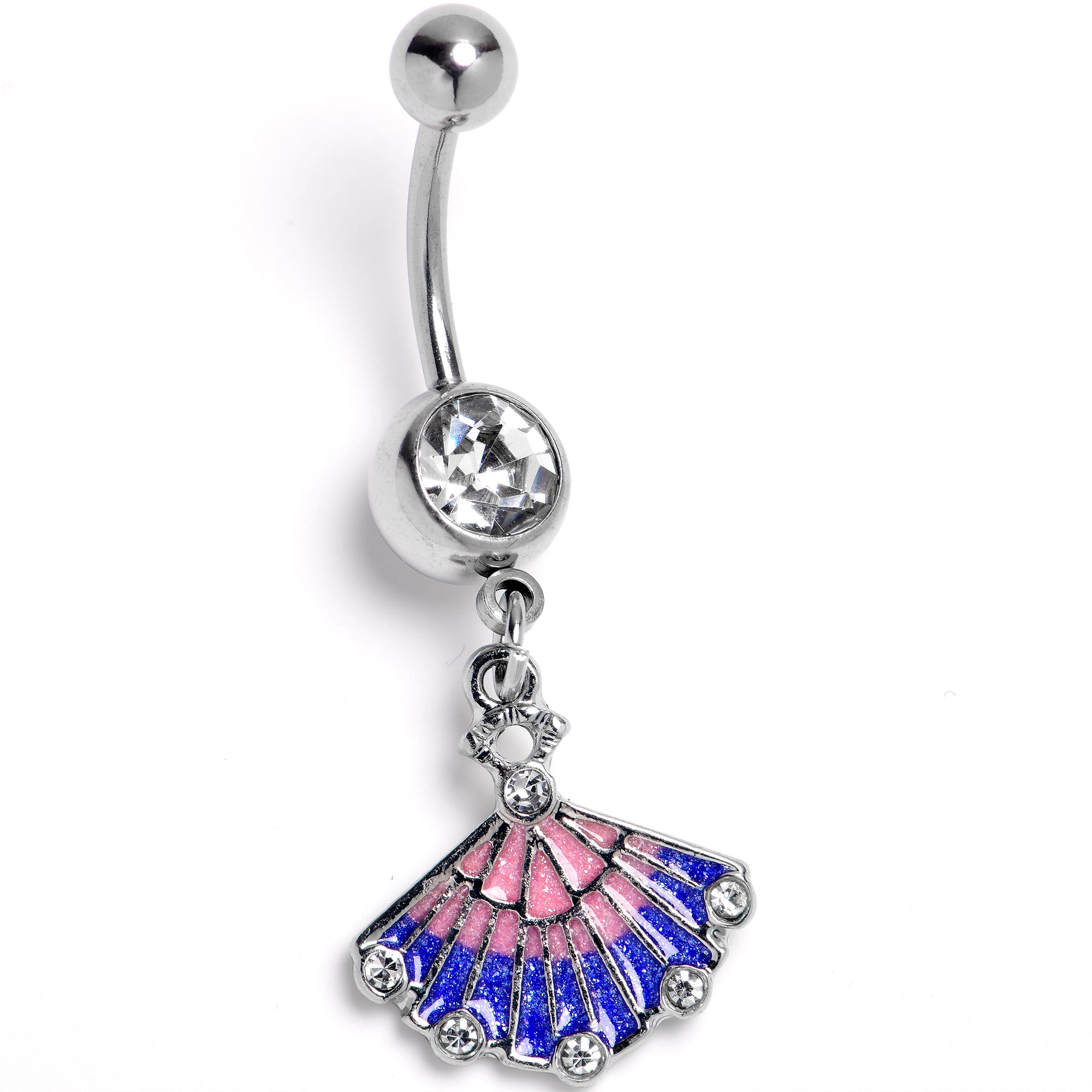 Mesmerizing Ocean Magic Sea Shells Dangle Belly Ring