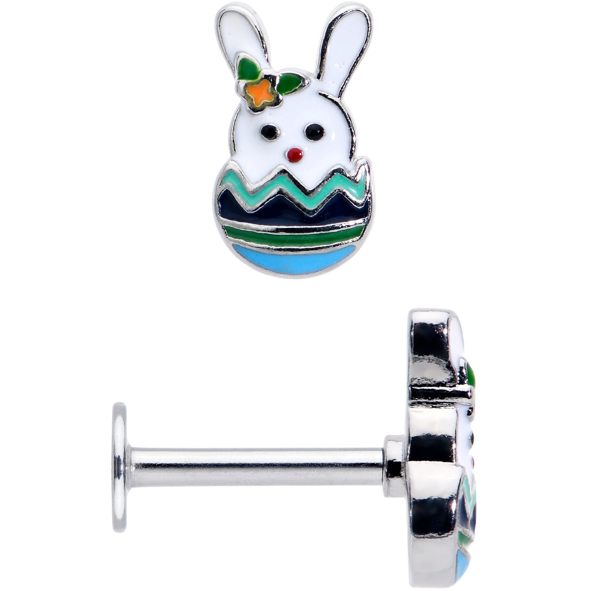 16 Gauge 5/16 Easter Egg Bunny Labret Monroe Tragus