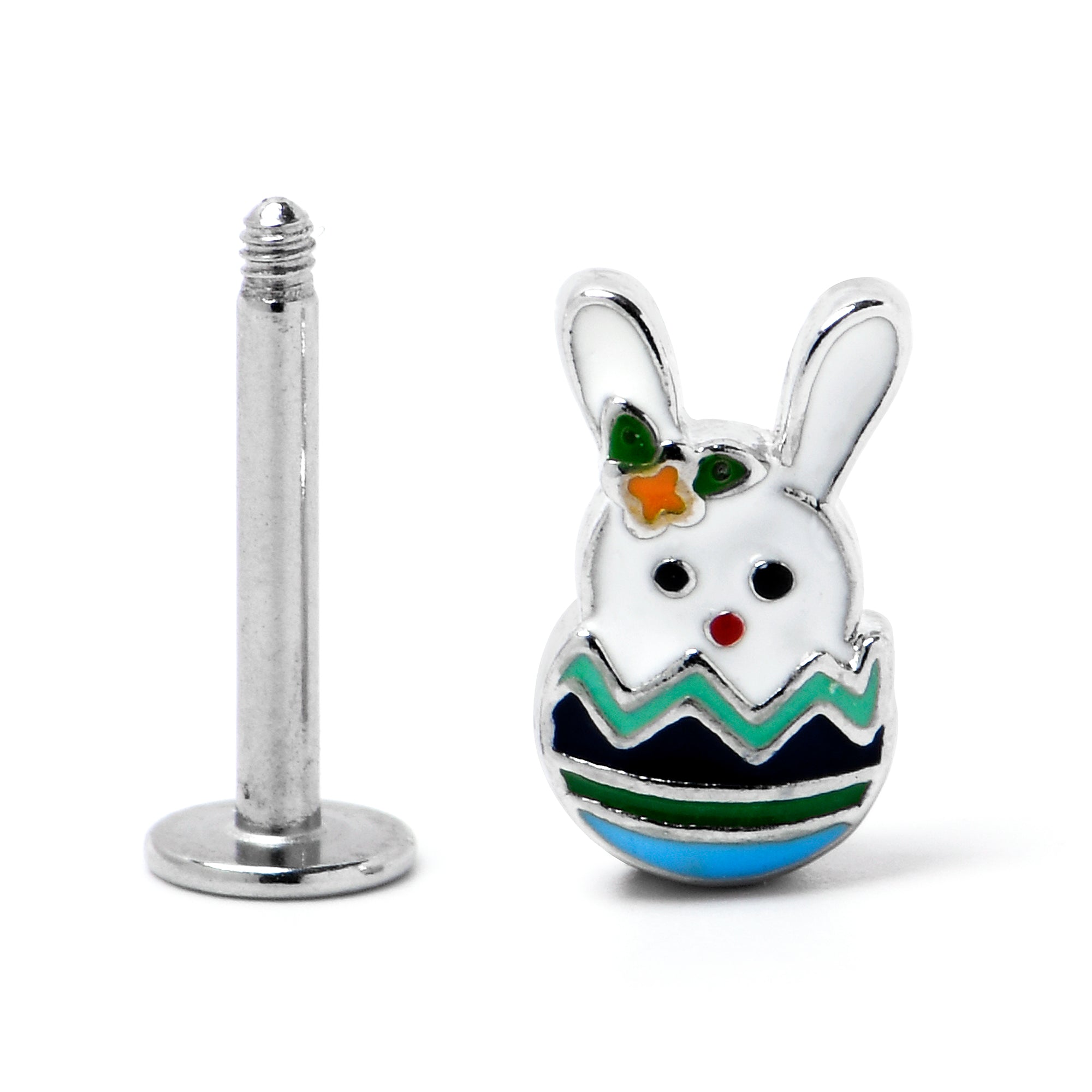 16 Gauge 5/16 Easter Egg Bunny Labret Monroe Tragus