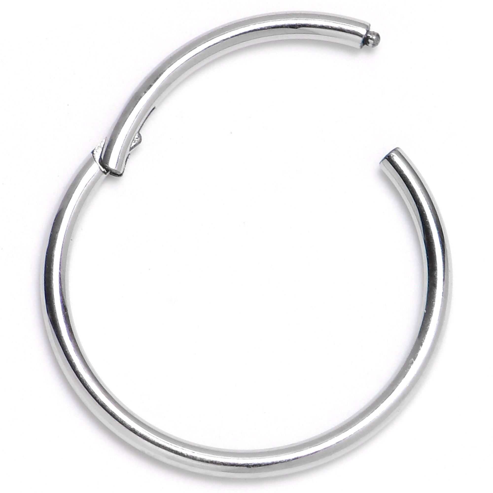 18 Gauge 1/2 316L Surgical Steel Precision Hinged Segment Hoop