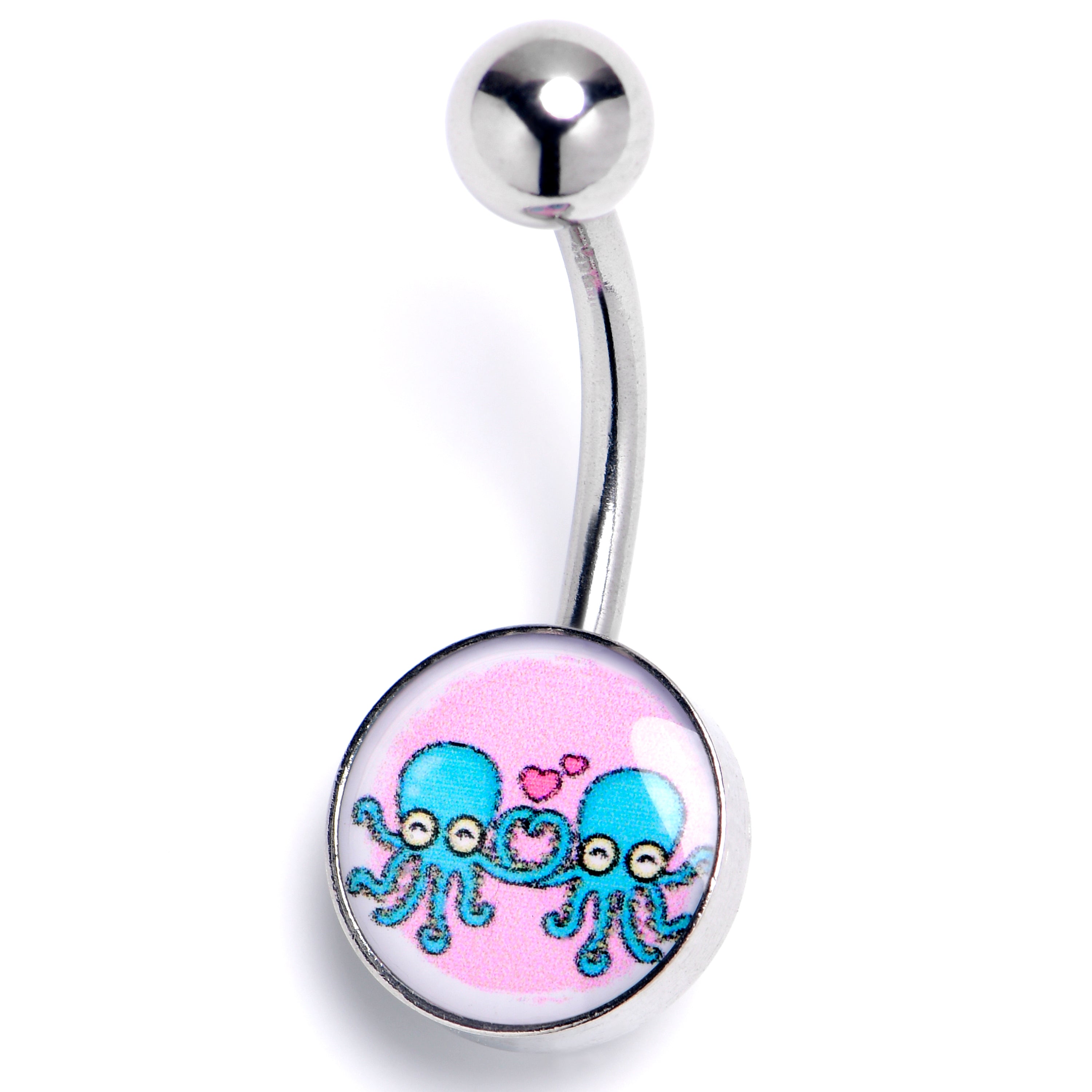 Loving Octopus Duo Belly Ring