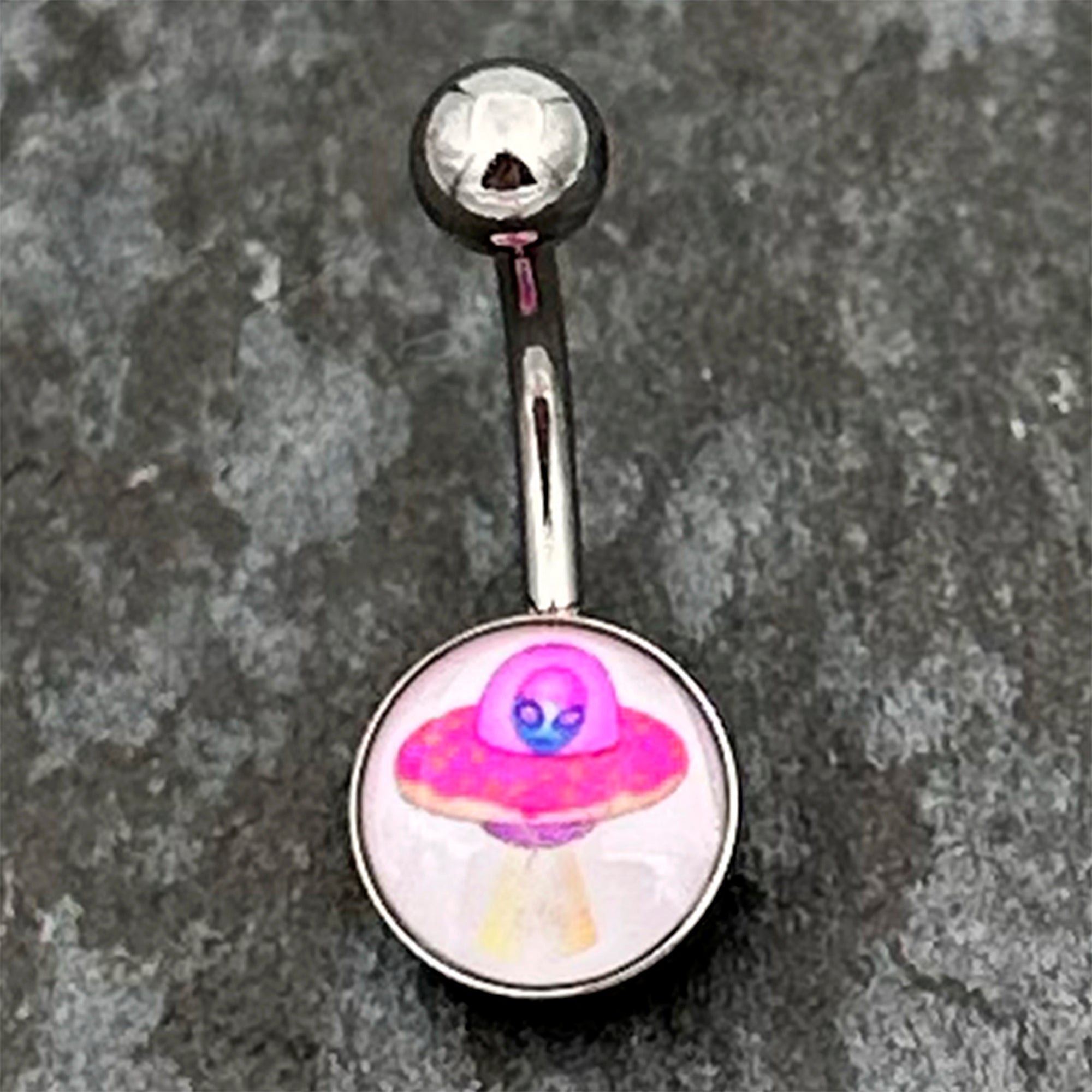 UFO Alien Ship Belly Ring