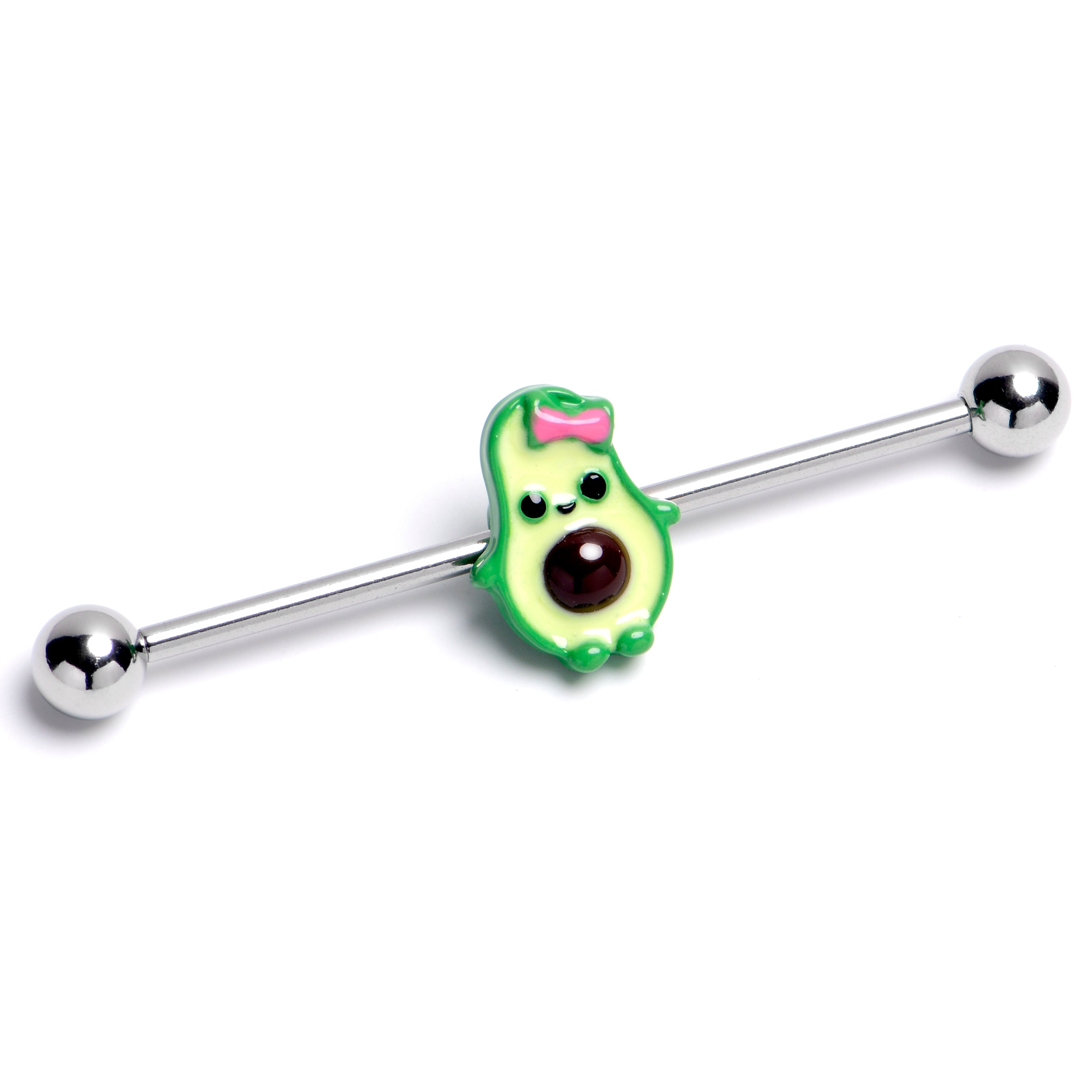 14 Gauge Cutie Avocado Industrial Barbell 38mm