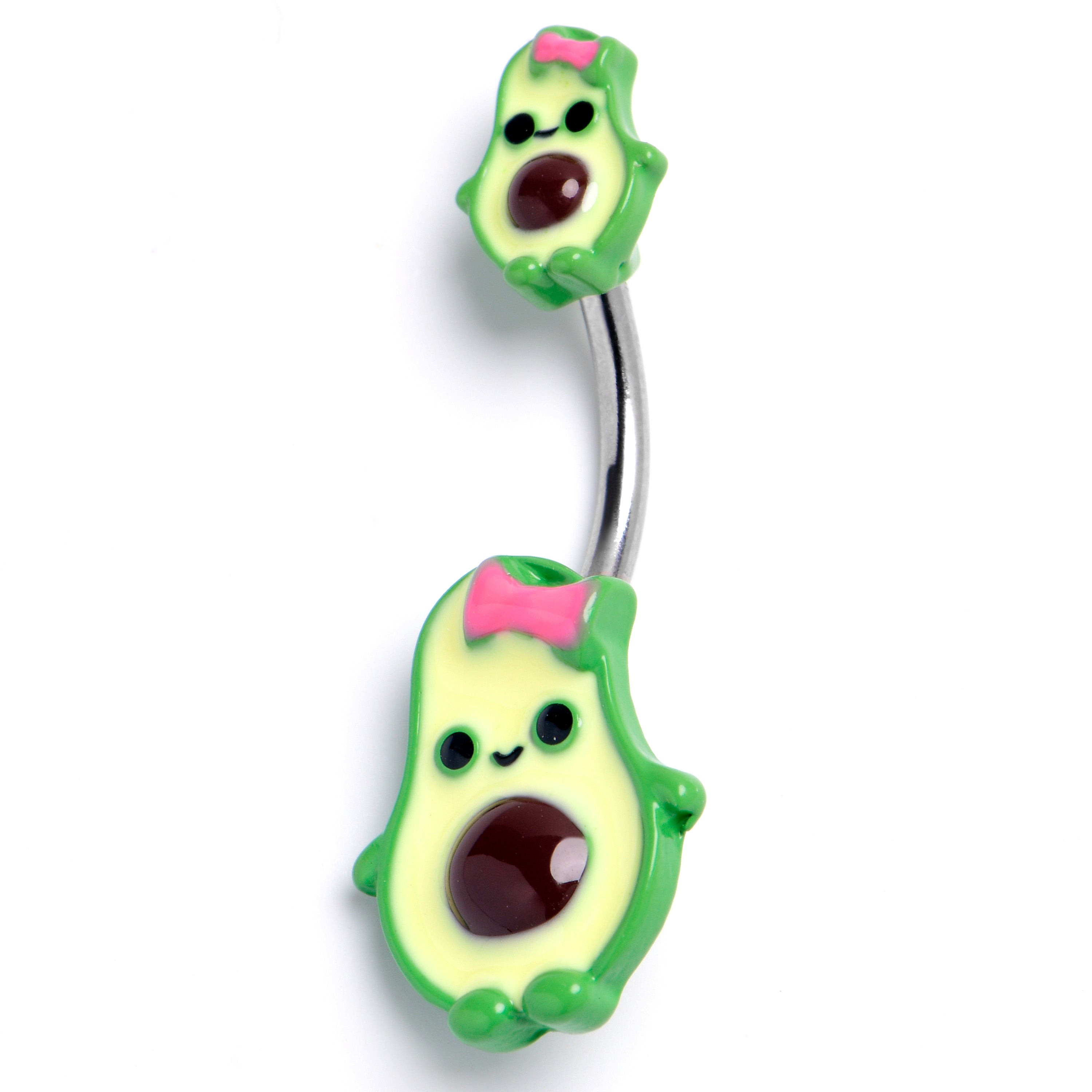 Cutie Avocado Double Mount Belly Ring