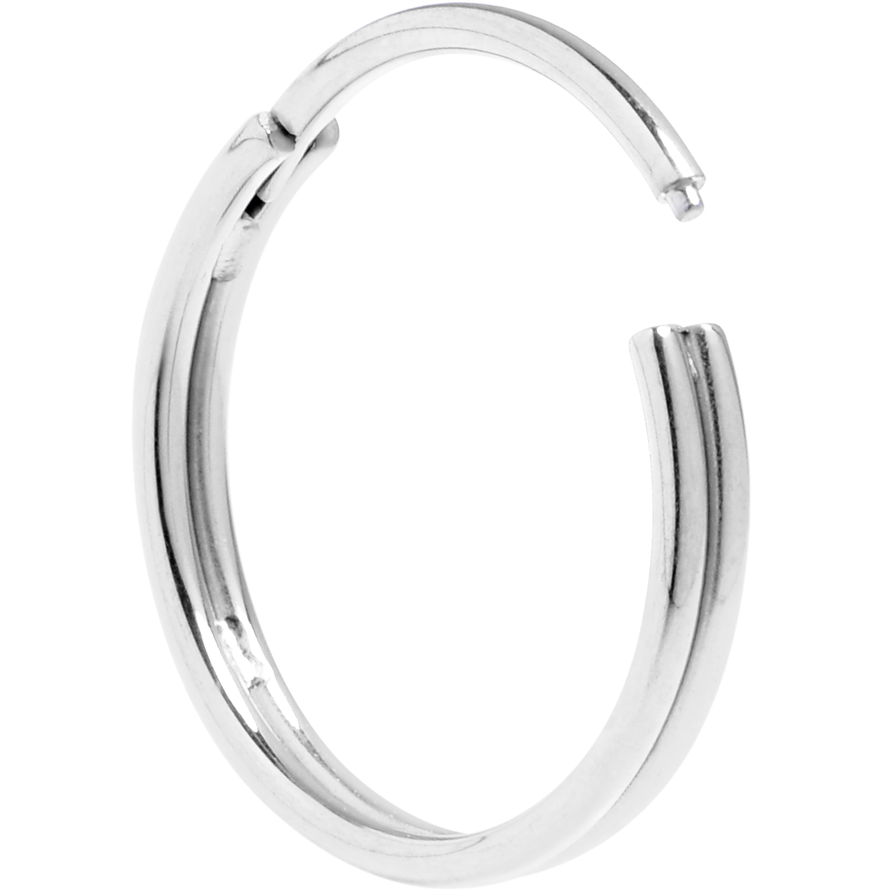 20 Gauge 3/8 316L Surgical Steel Double Precision Hinged Segment Ring