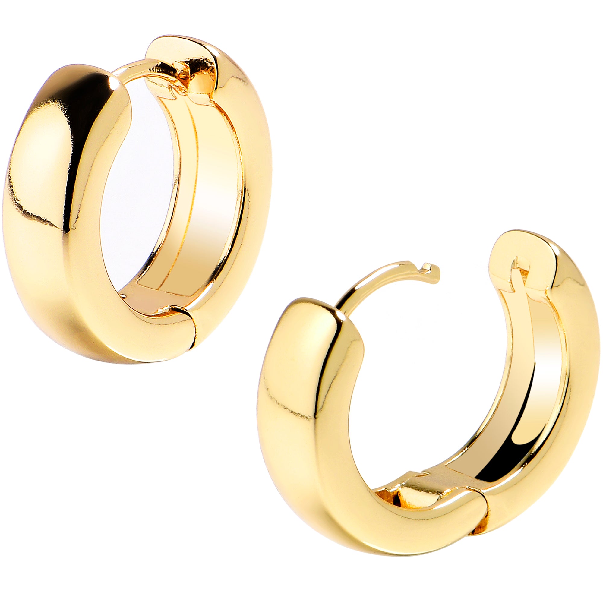 Unisex gold deals hoop earrings