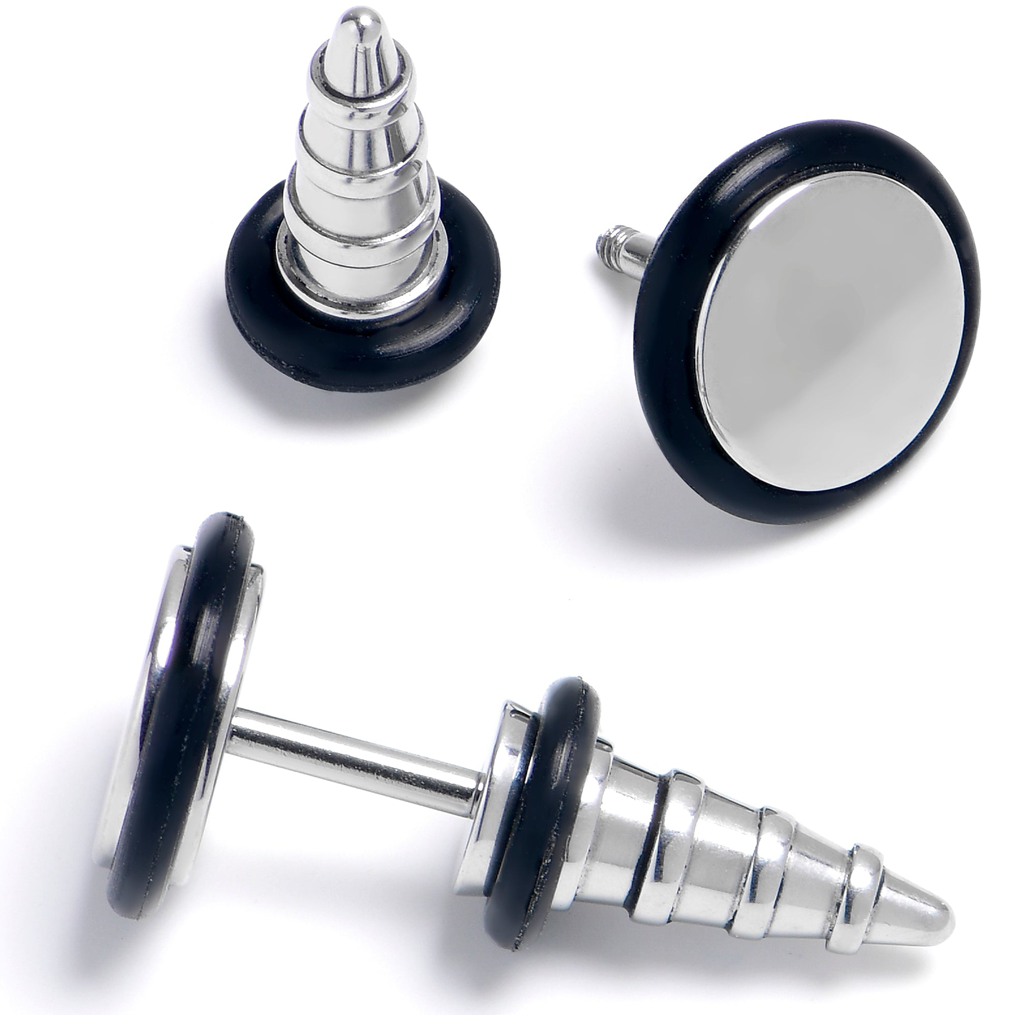 Stainless Steel Screw Taper Cheater Plug Set