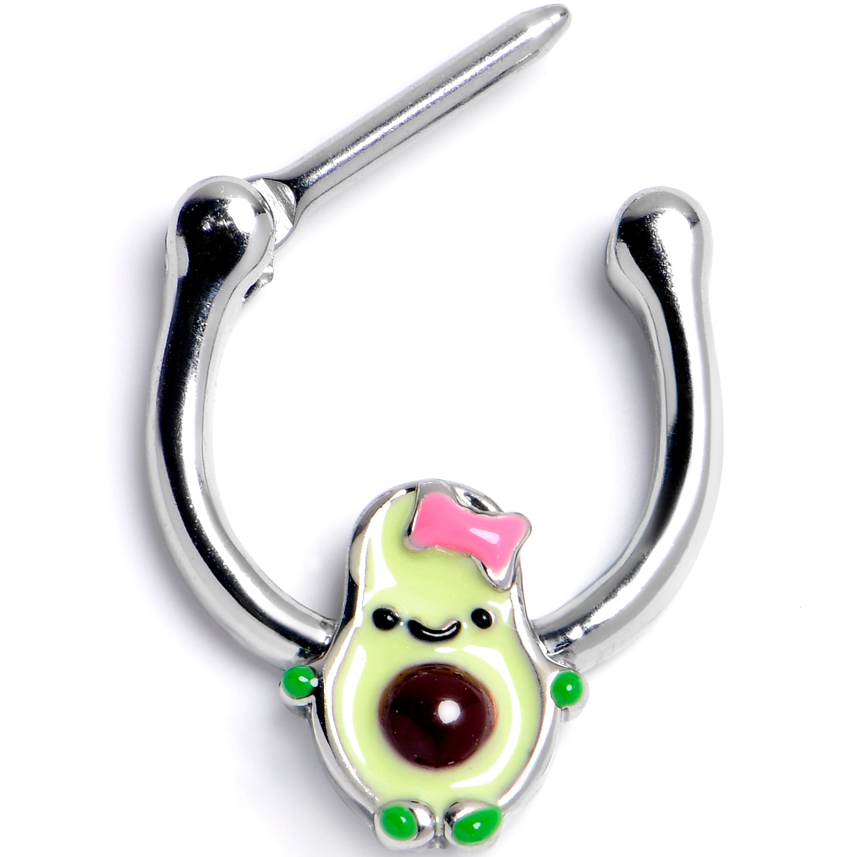 16 Gauge 5/16 Cutie Avocado Cartilage Clicker