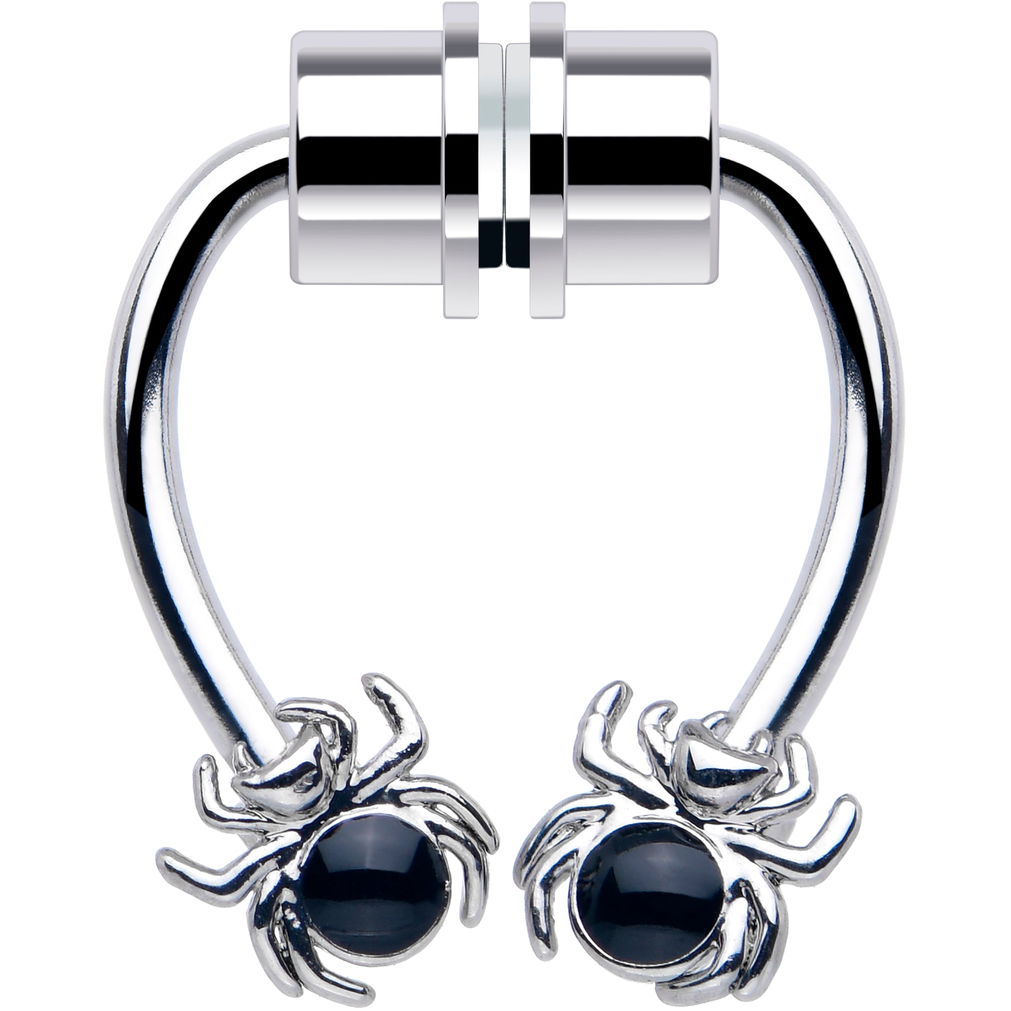 Spider Magnetic Septum Ring Horseshoe Non-Pierced Fake Nose Ring