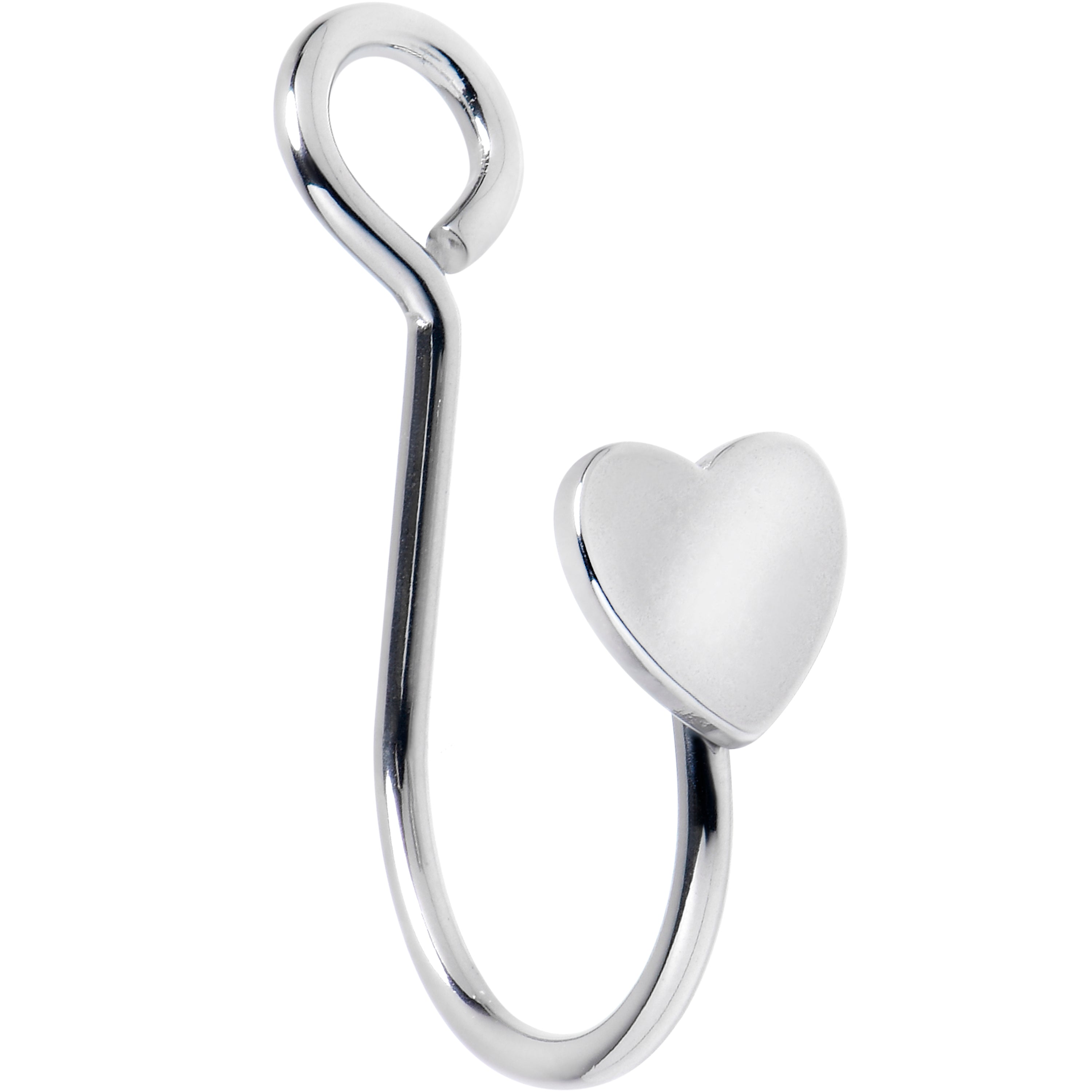 Simple Heart Style Clip On Nose Ring