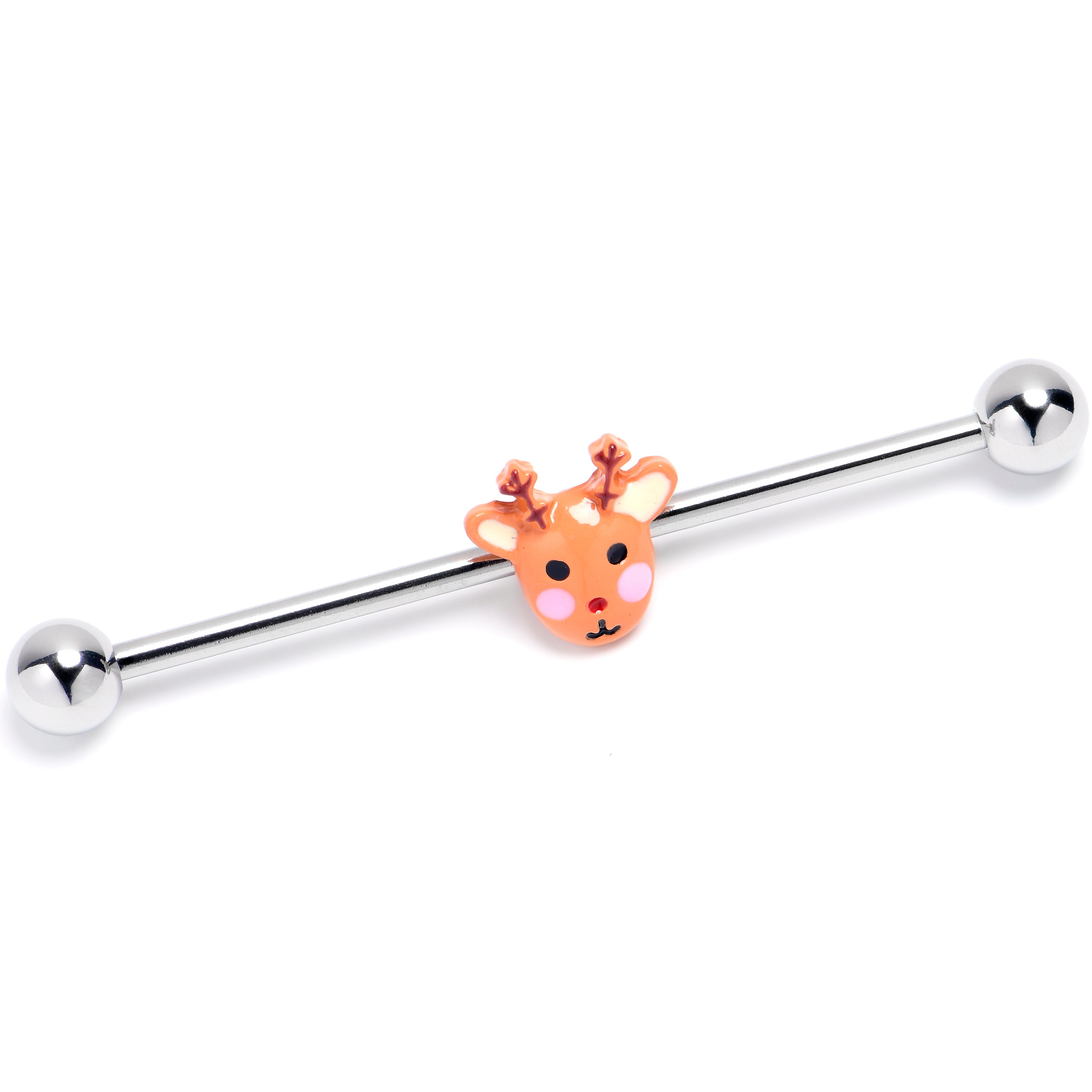 14 Gauge Santa's Reindeer Industrial Barbell 38mm