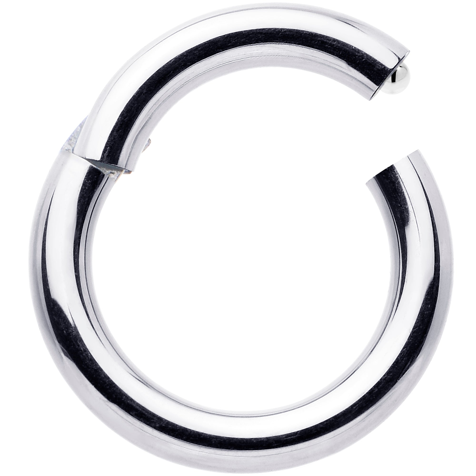 14 Gauge 7mm 316L Surgical Steel Precision Hinged Segment Hoop