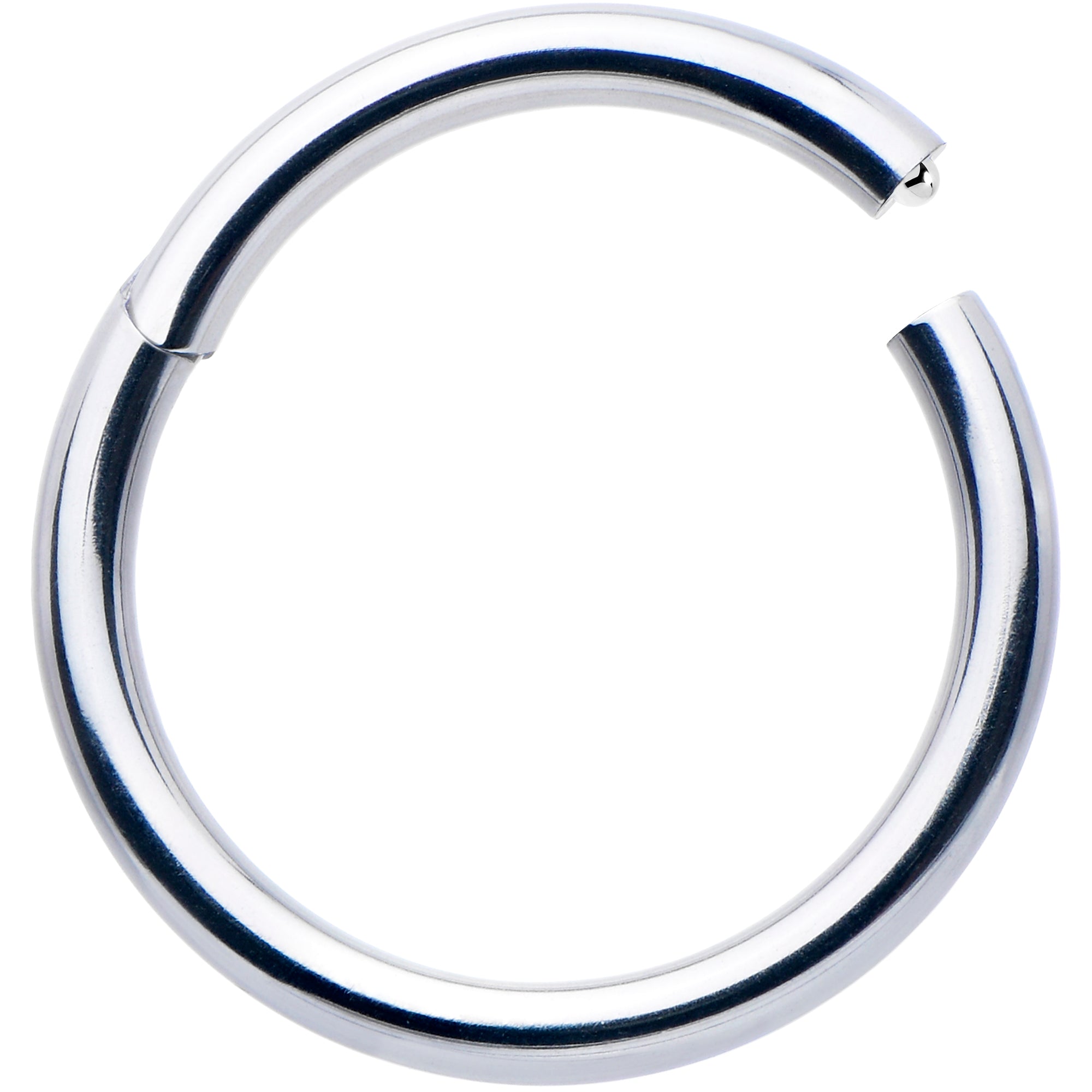 14 Gauge 1/2 316L Surgical Steel Precision Hinged Segment Hoop