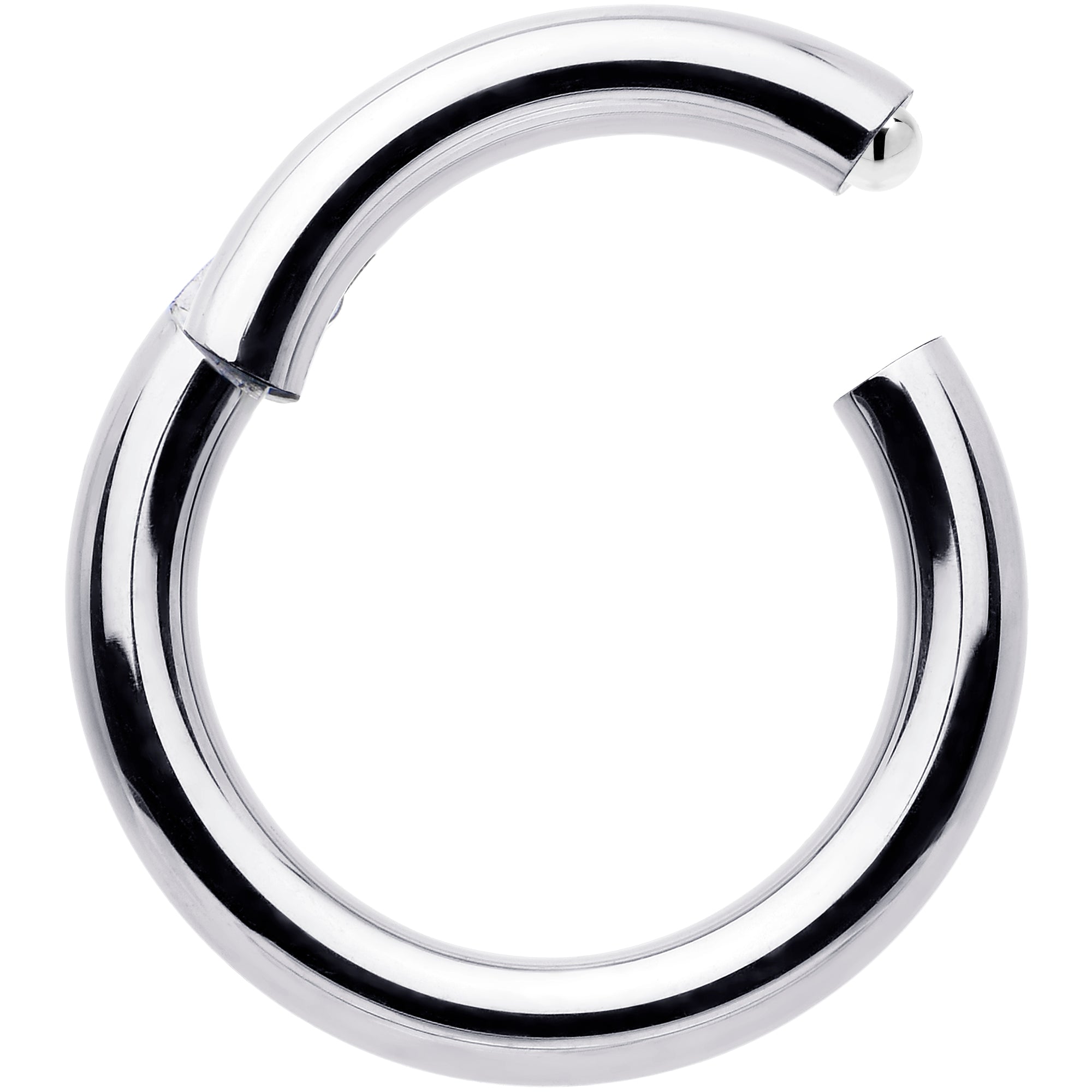 12 Gauge 3/8 316L Surgical Steel Precision Hinged Segment Hoop