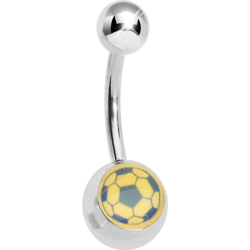 Sporty Soccer Belly Ring