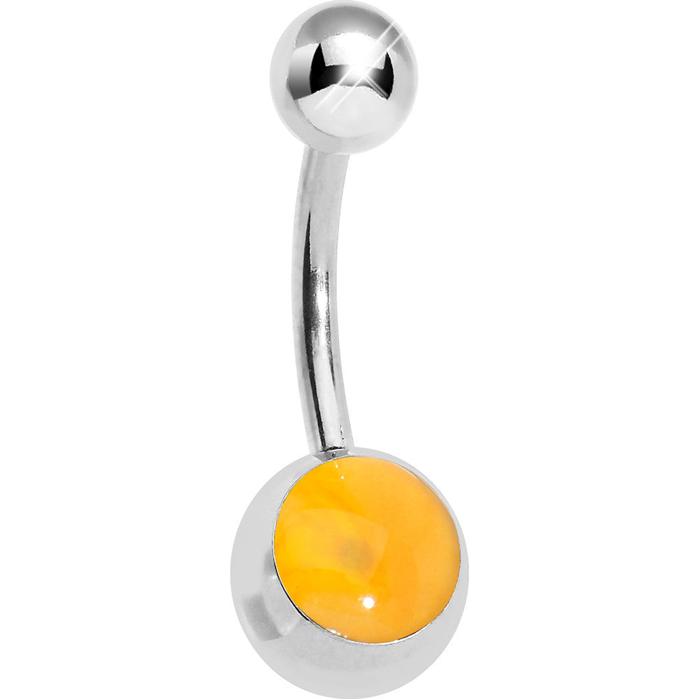 Luscious Orange Belly Ring