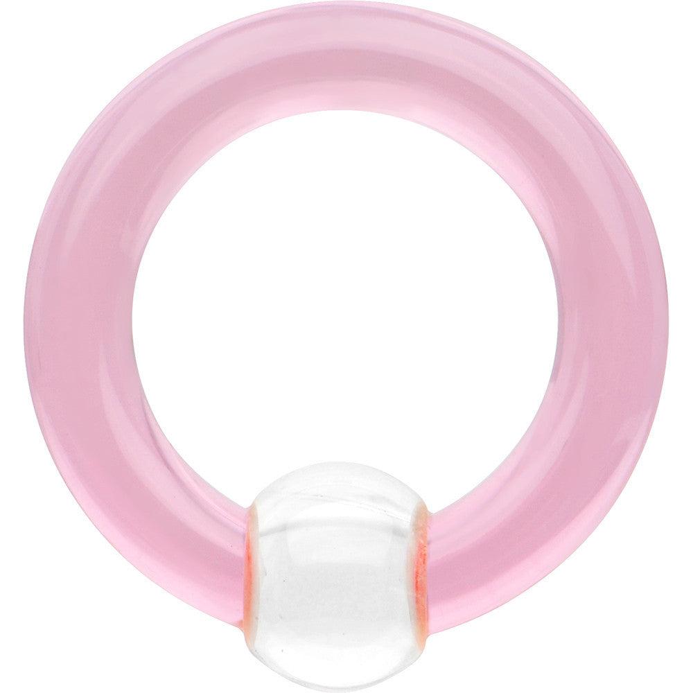 6 Gauge 15mm Pink Acrylic BCR Captive Ring 8mm Ball