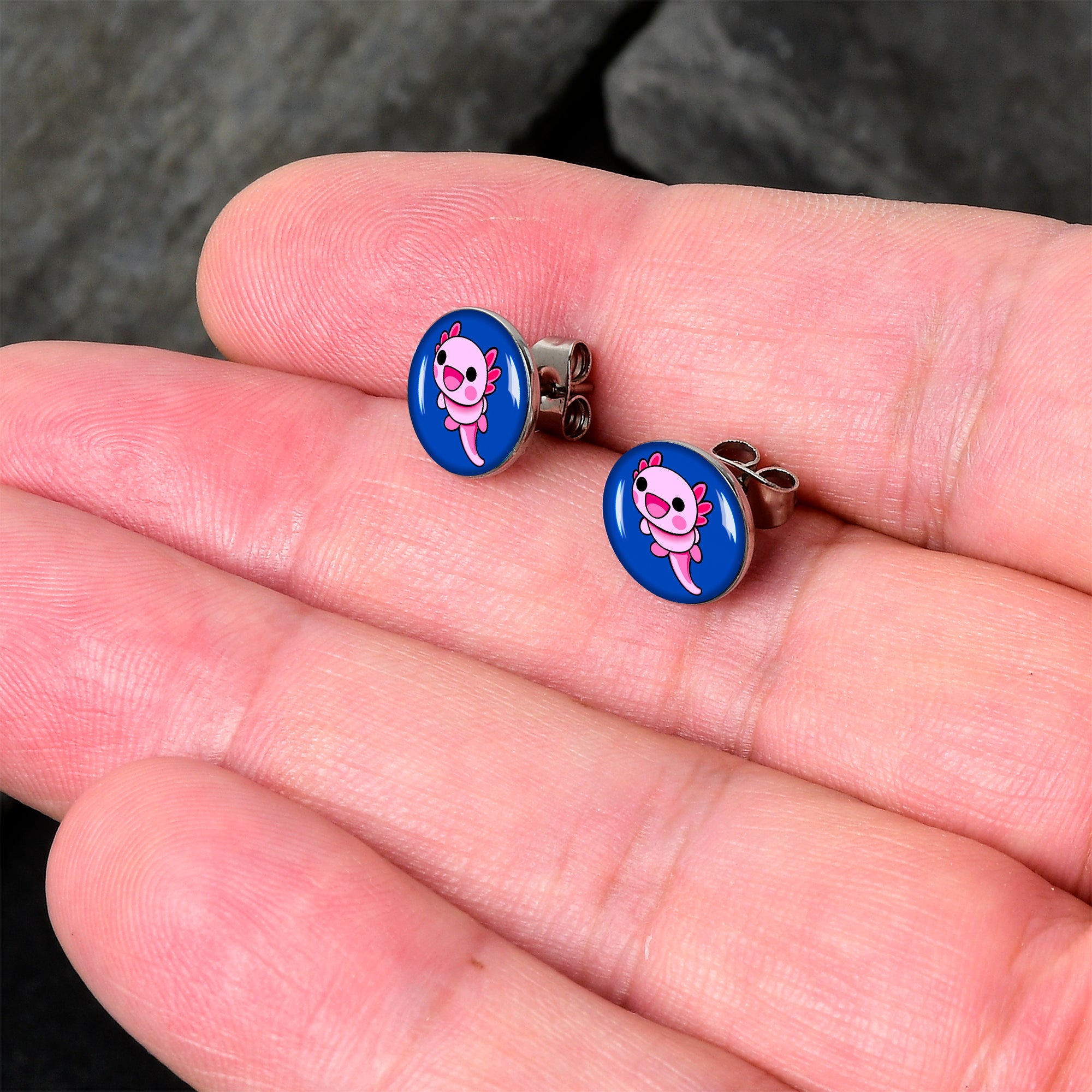 Adorable Axolotl Stud Earrings