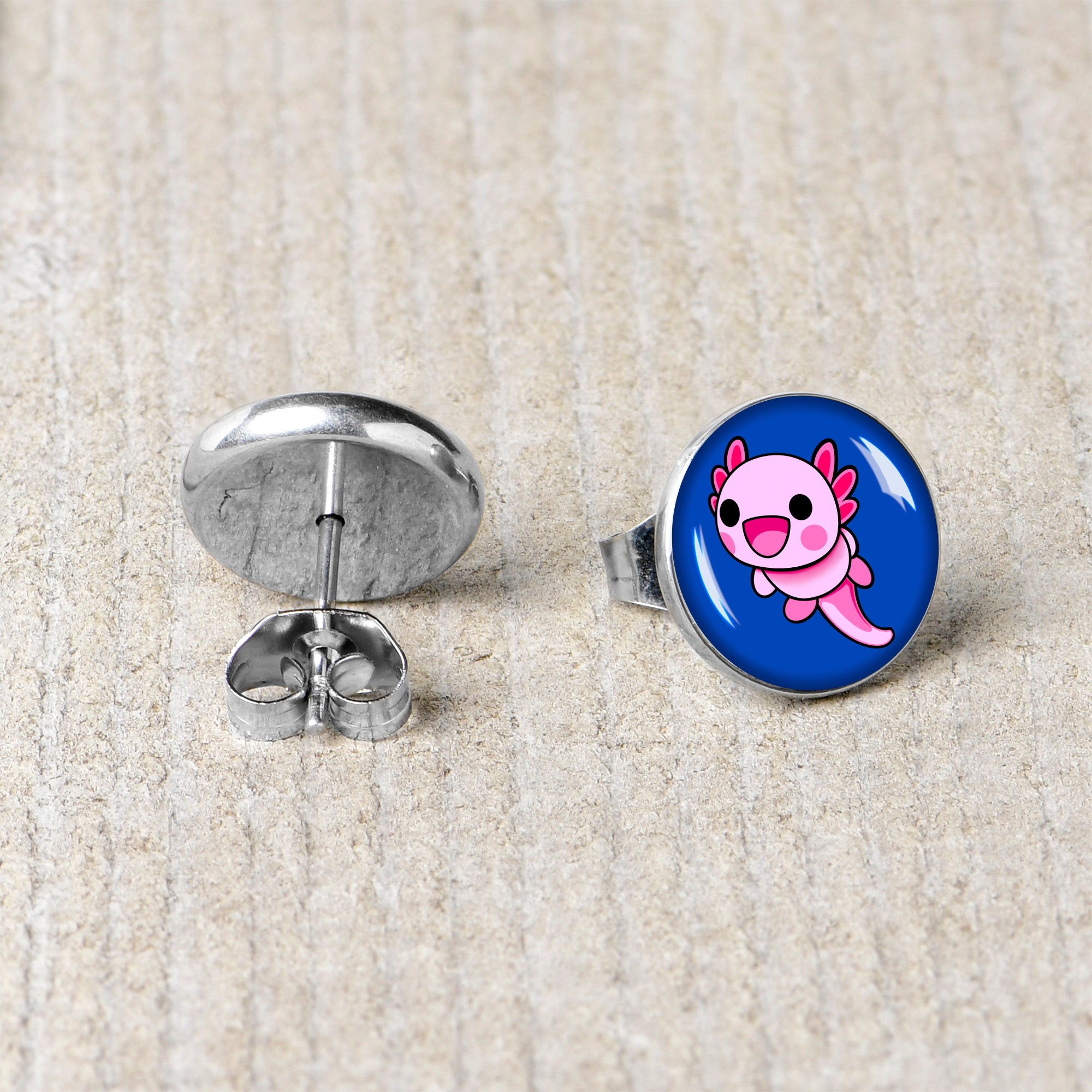 Adorable Axolotl Stud Earrings