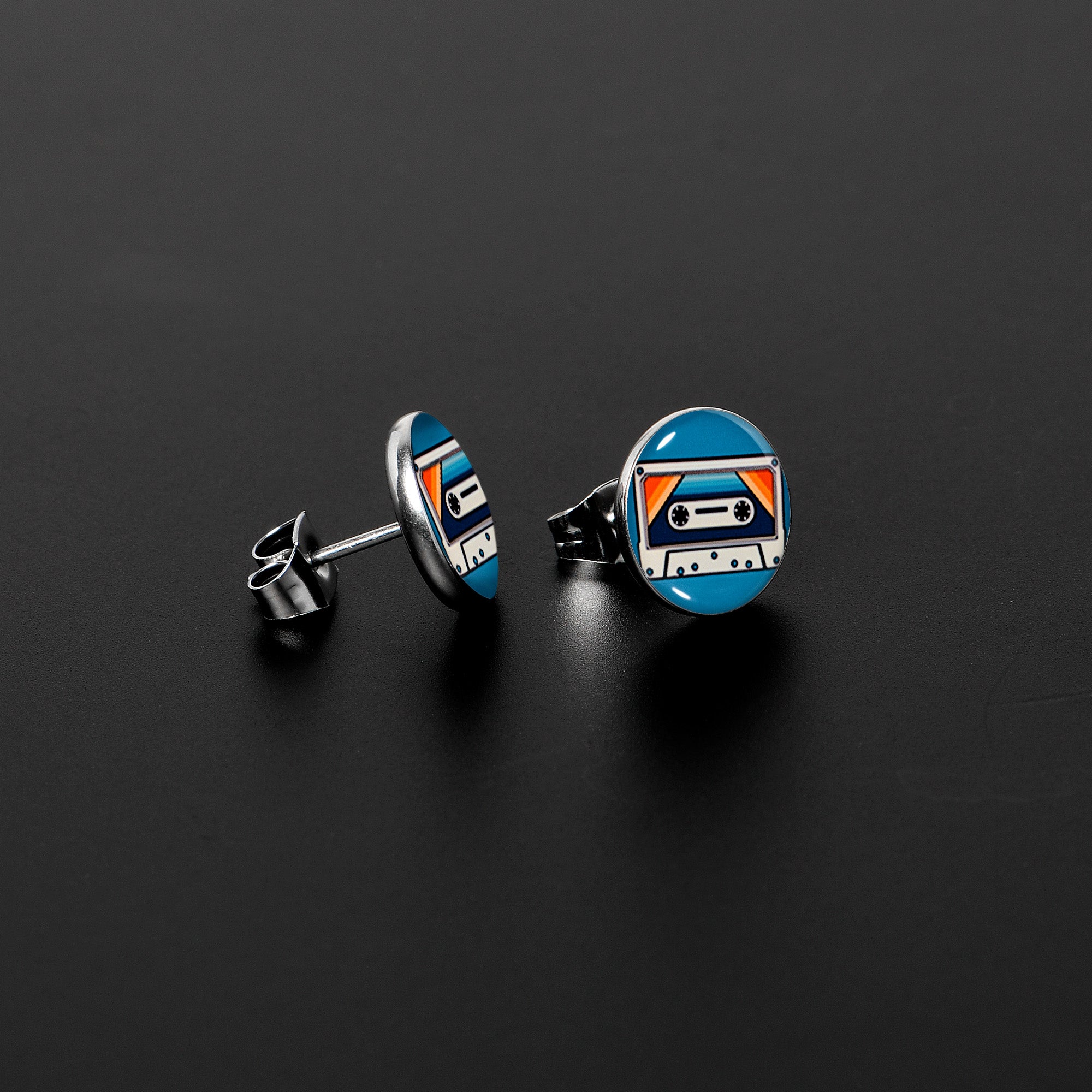 Retro Cassette Tape Stud Earrings