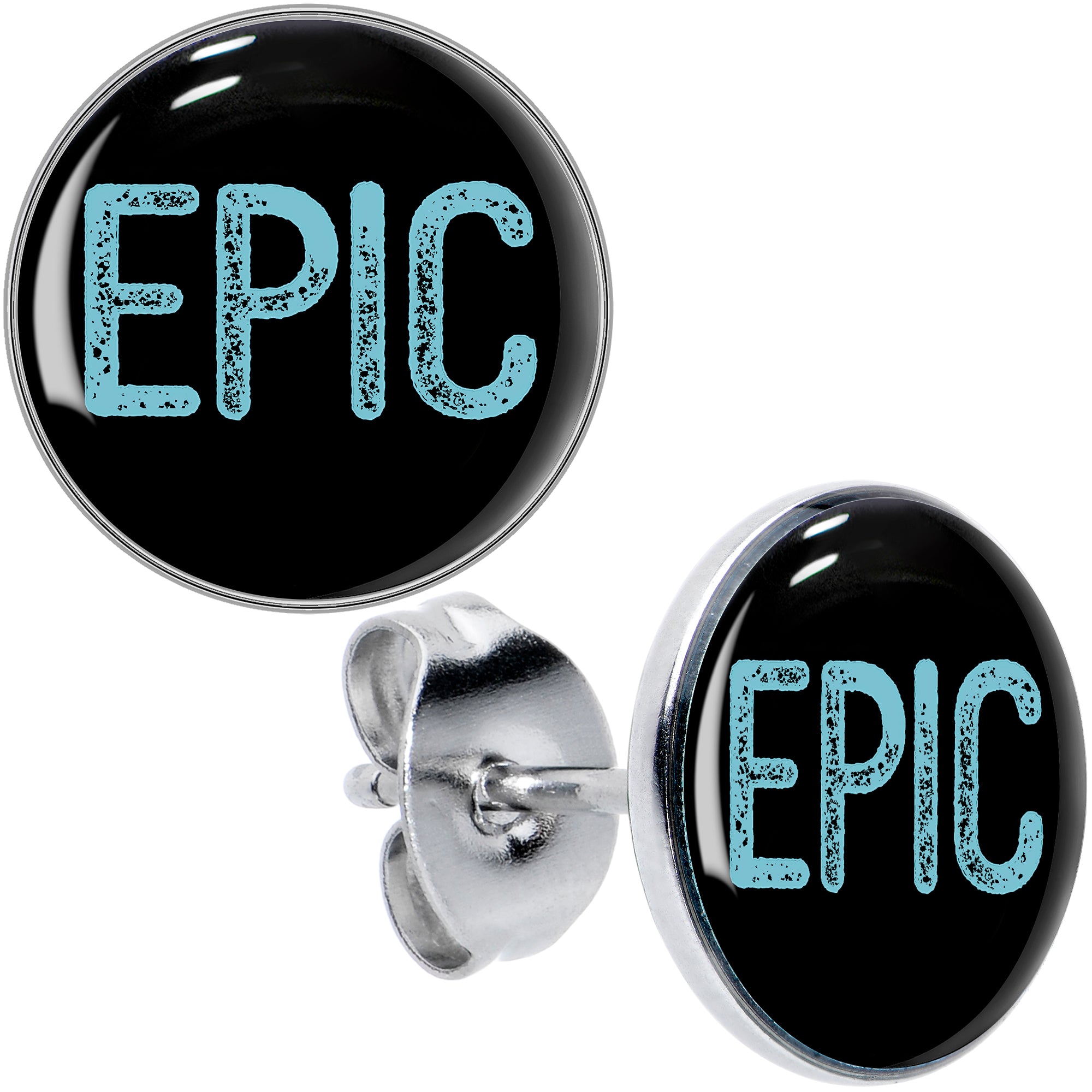 Epic Blue Stud Earrings