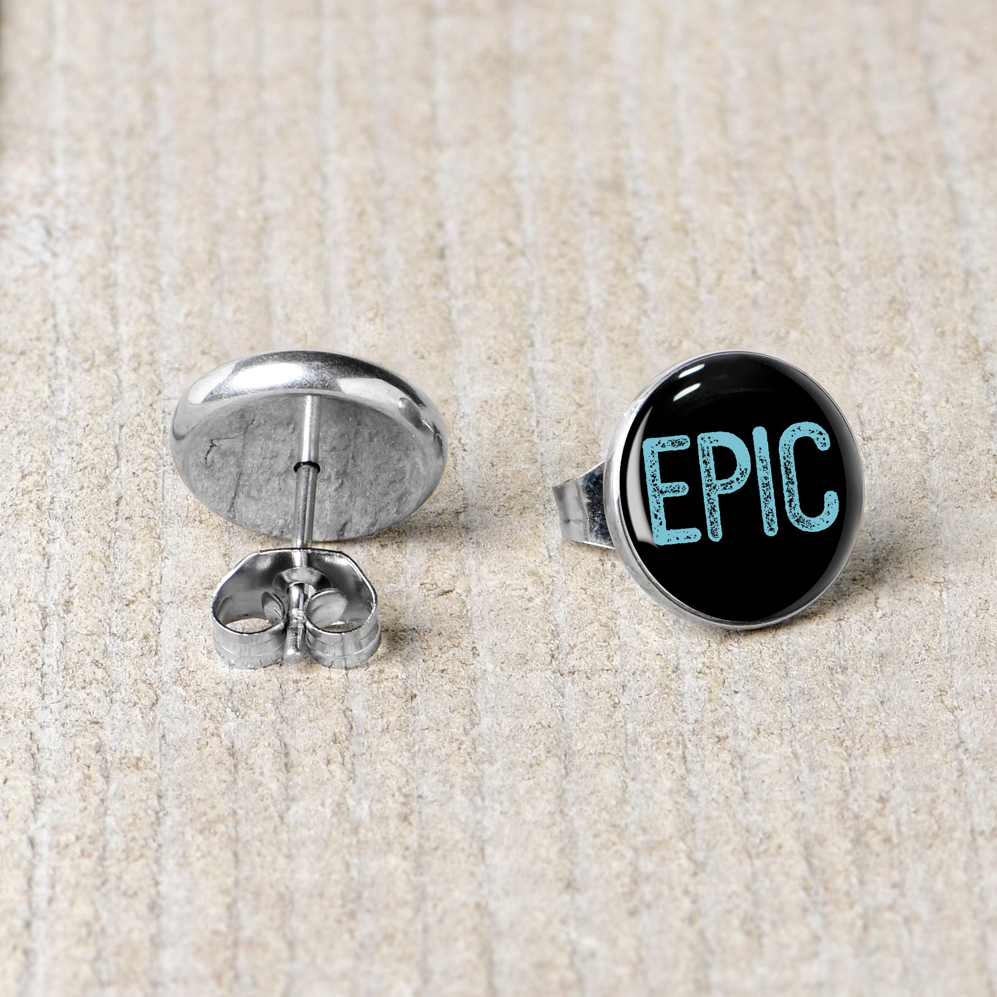 Epic Blue Stud Earrings