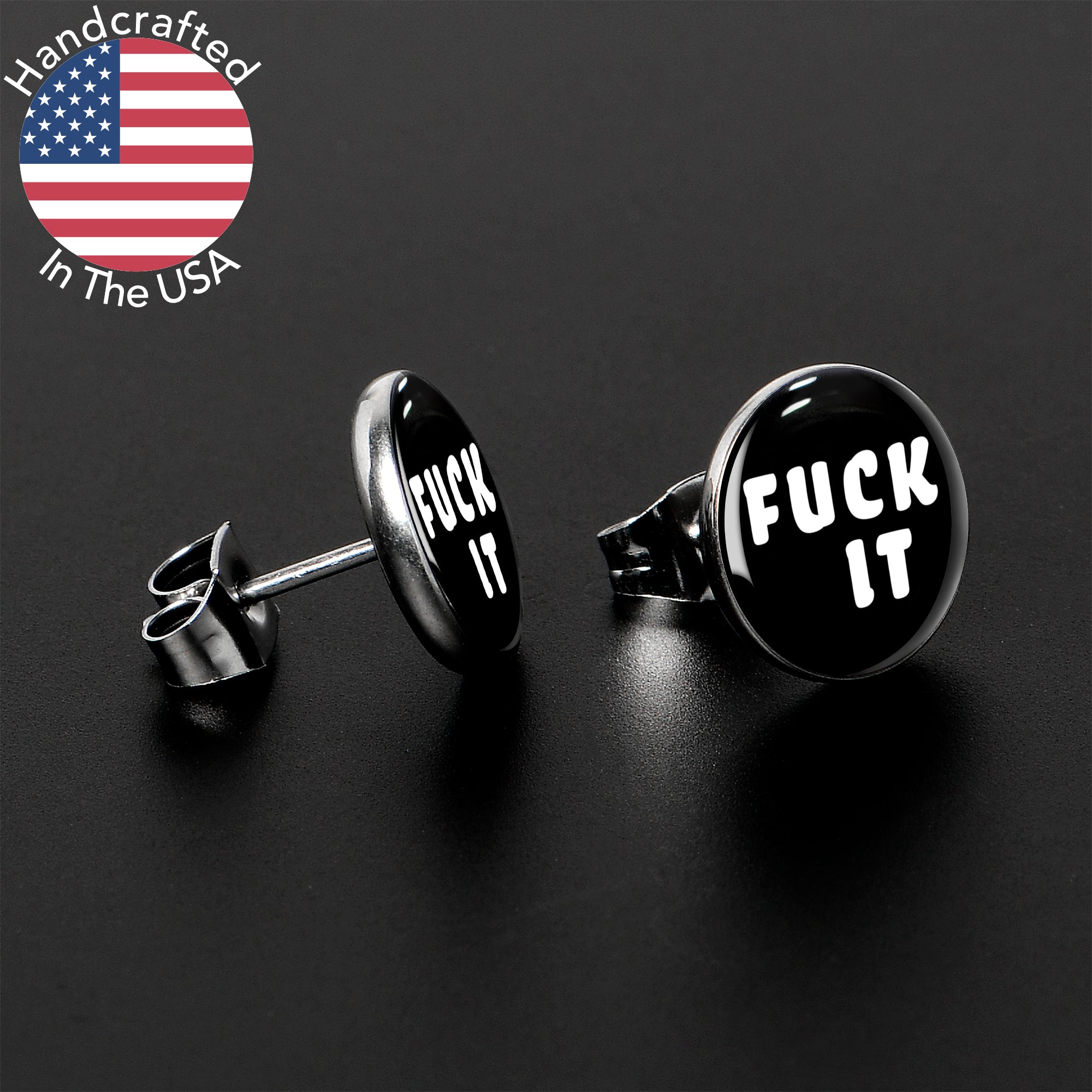 F*ck It Stud Earrings