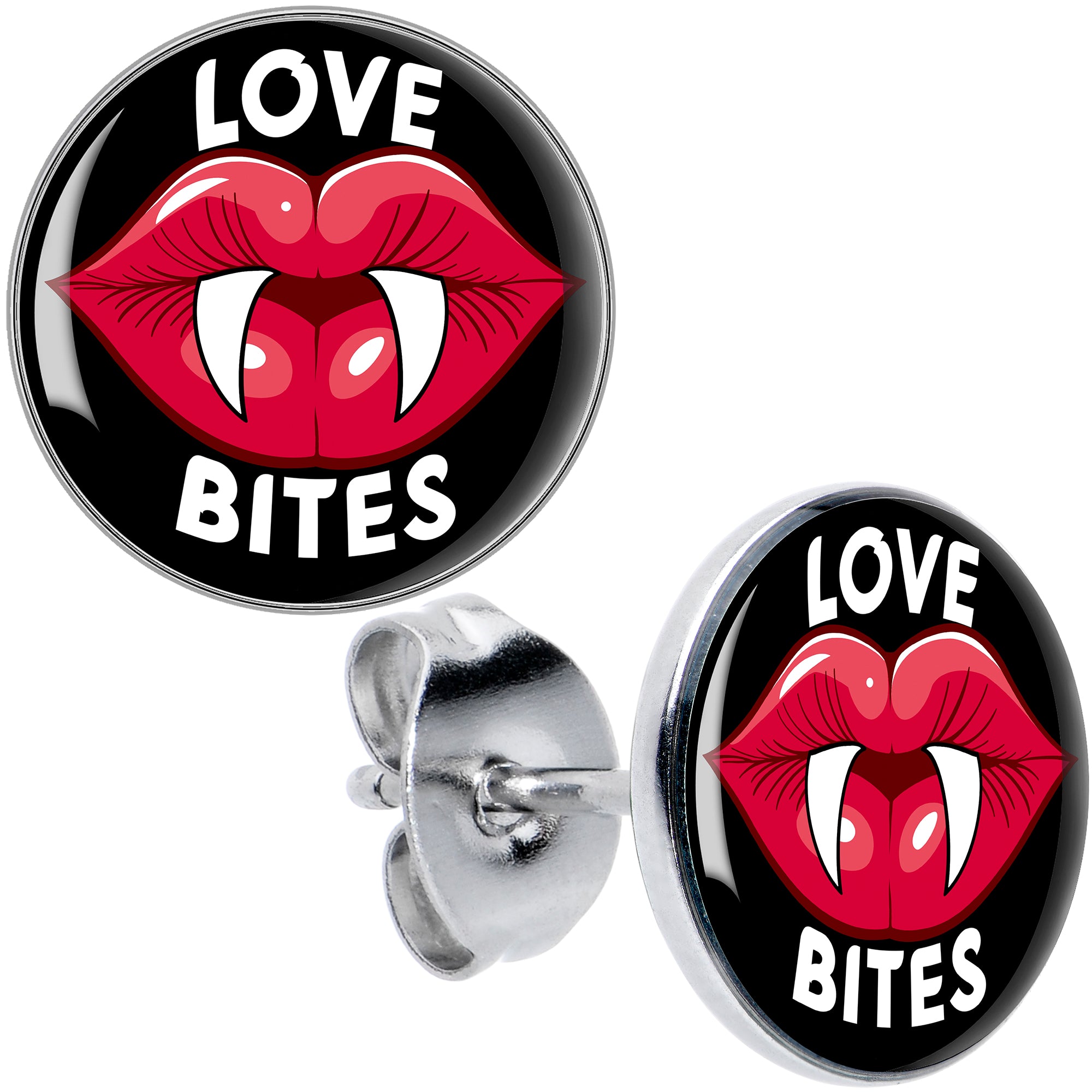 Valentine Love Bites Stud Earrings