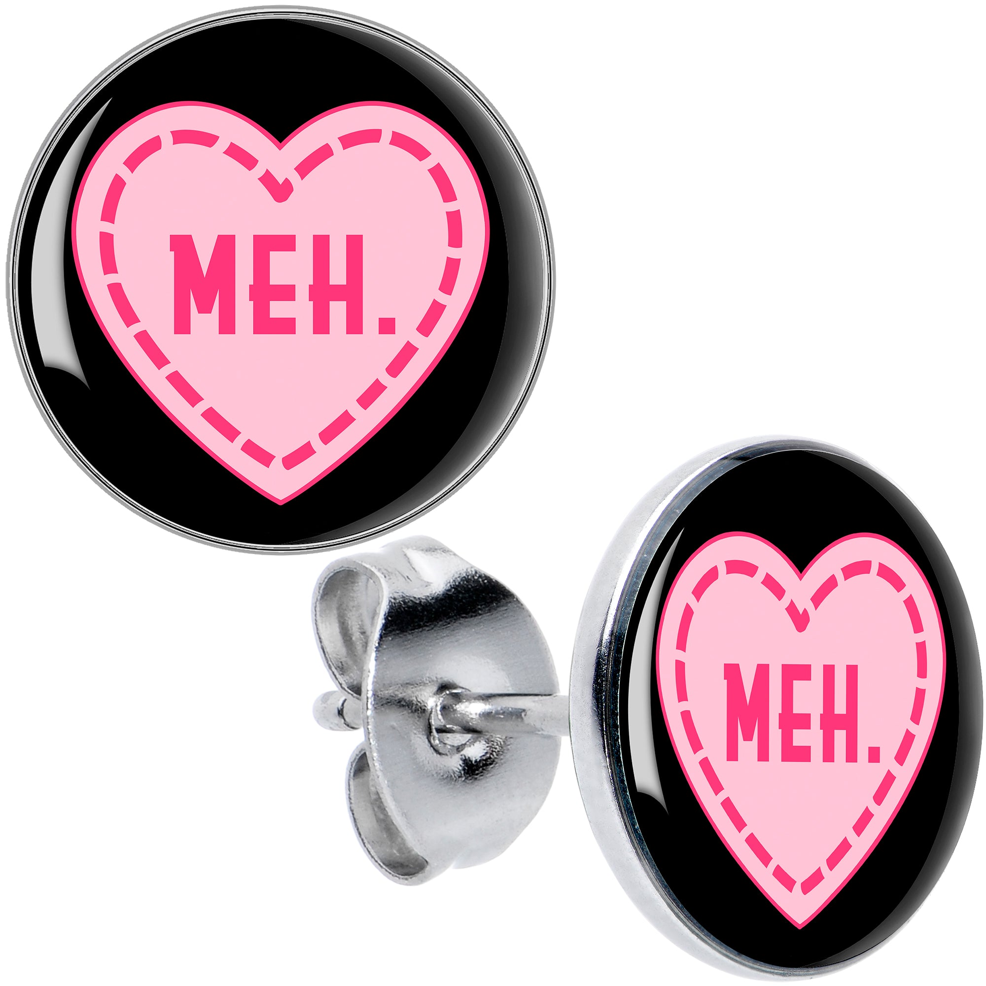 MEH Heart Stud Earrings