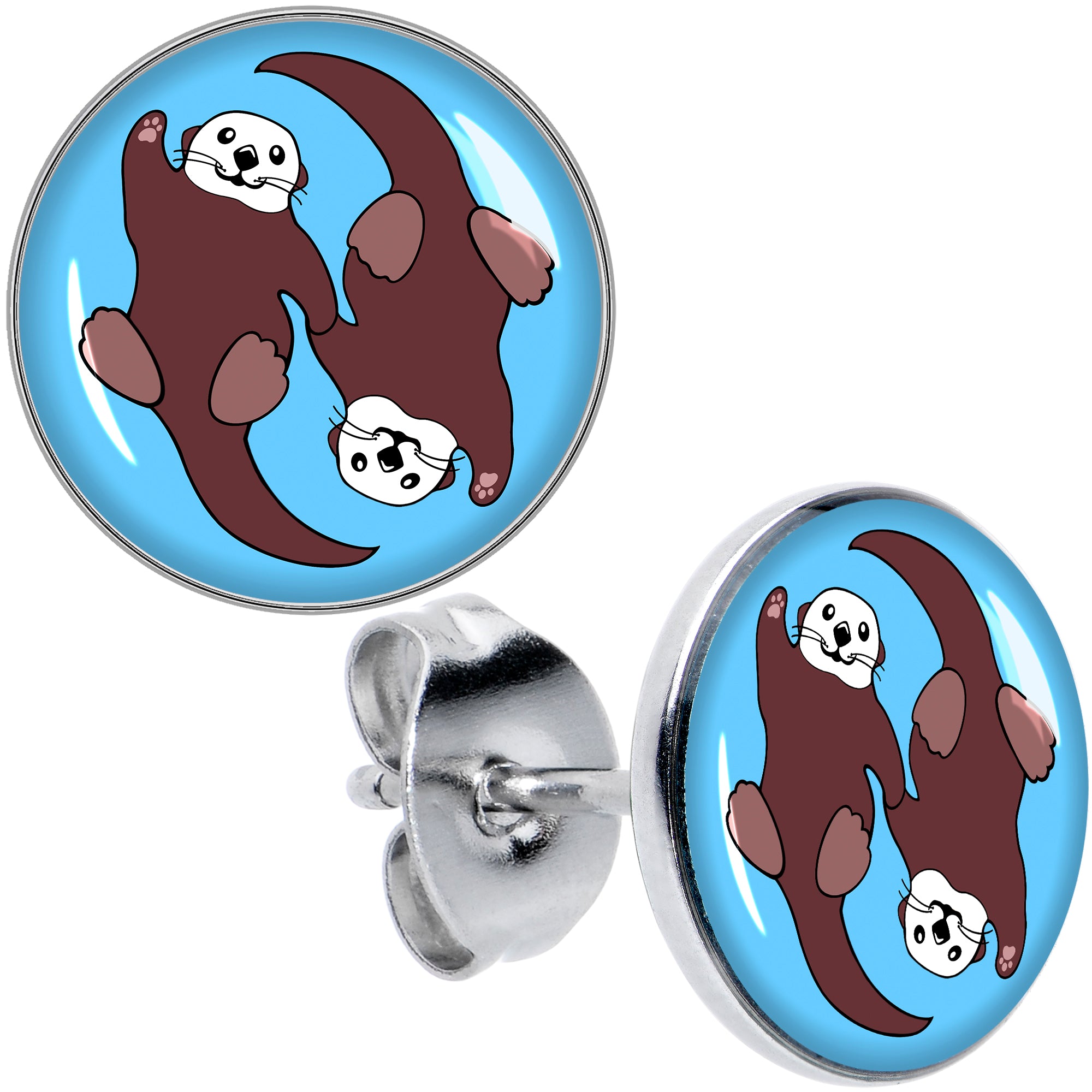 Oh My Otters Animal Stud Earrings