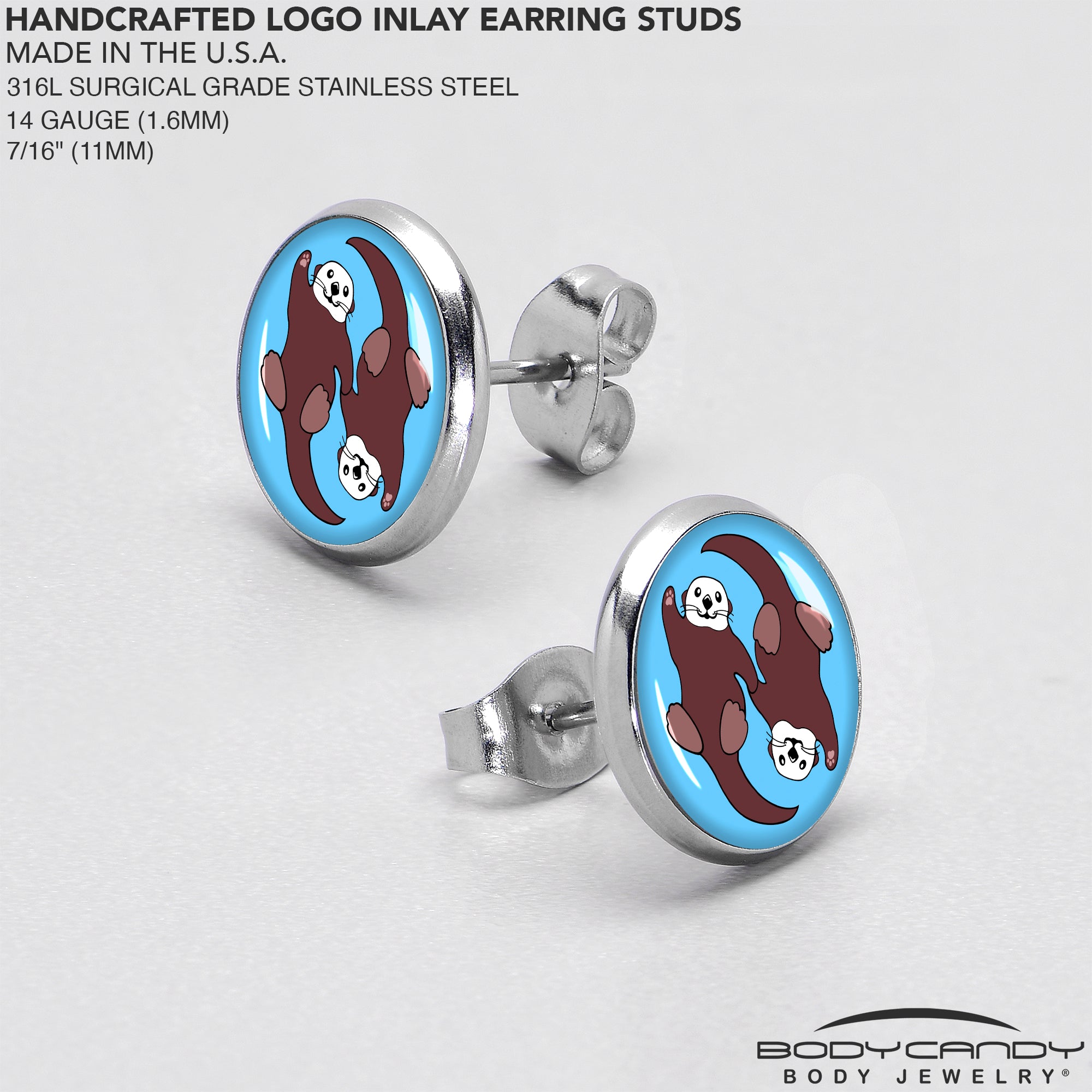 Oh My Otters Animal Stud Earrings