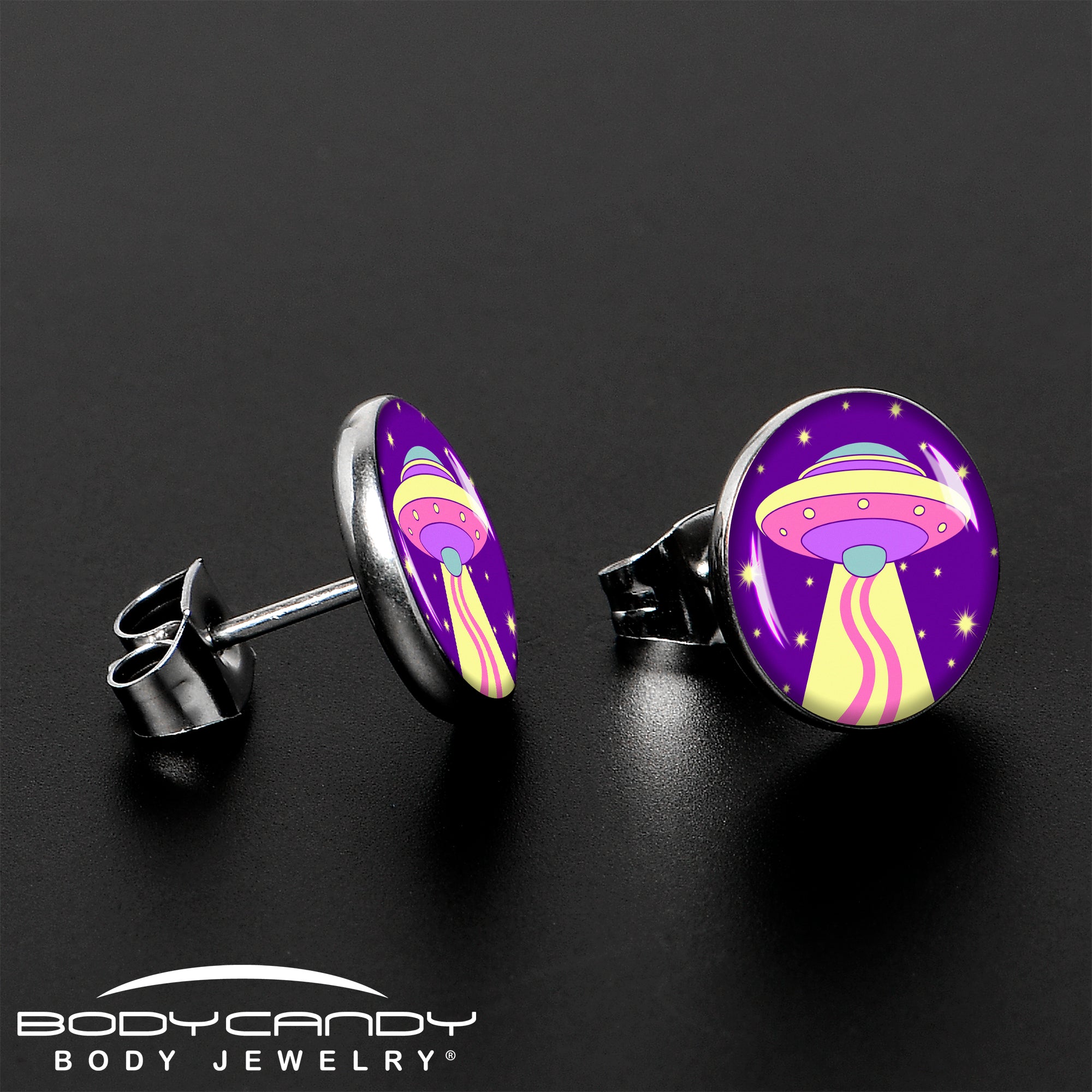 Style Space Invasion UFO Stud Earrings