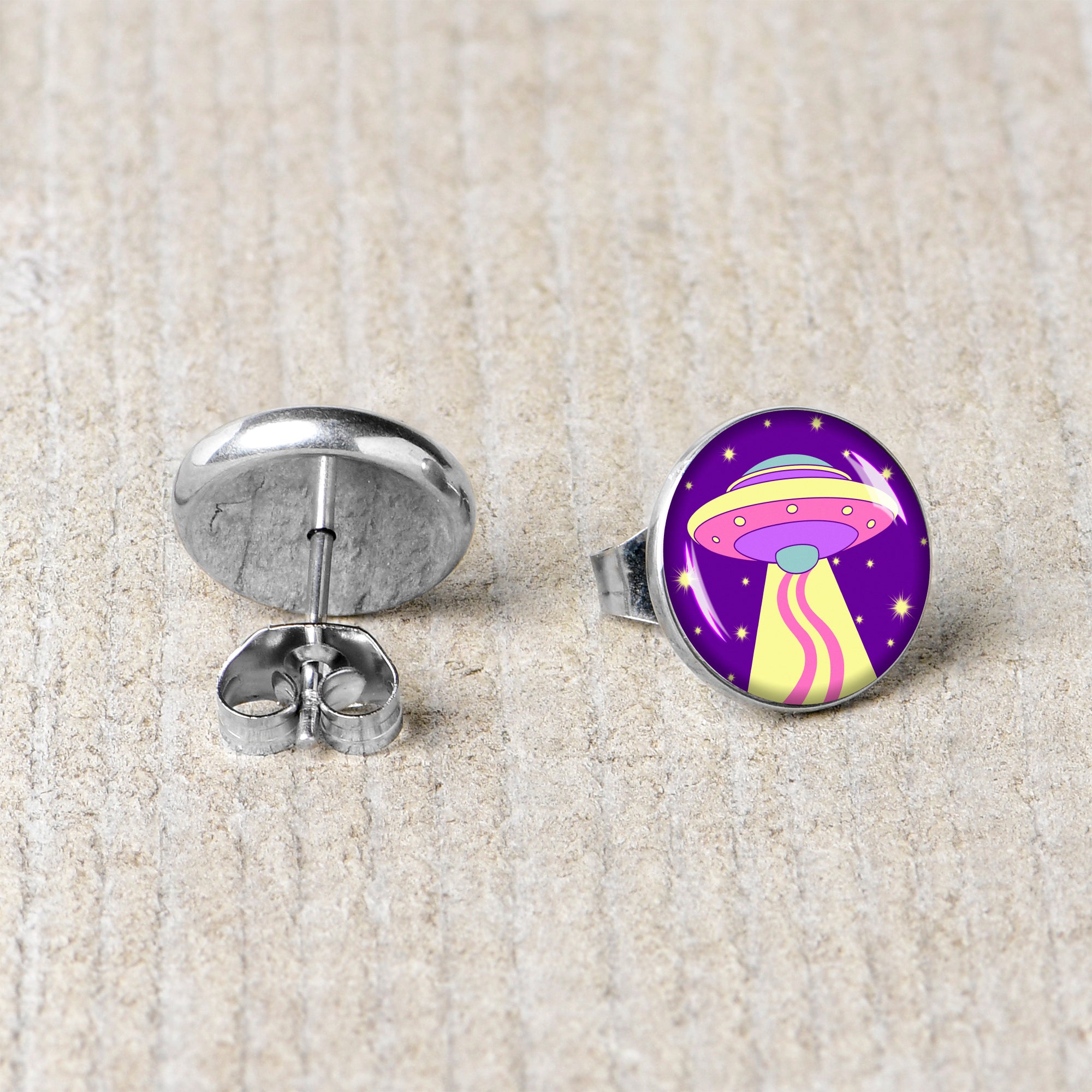 Style Space Invasion UFO Stud Earrings