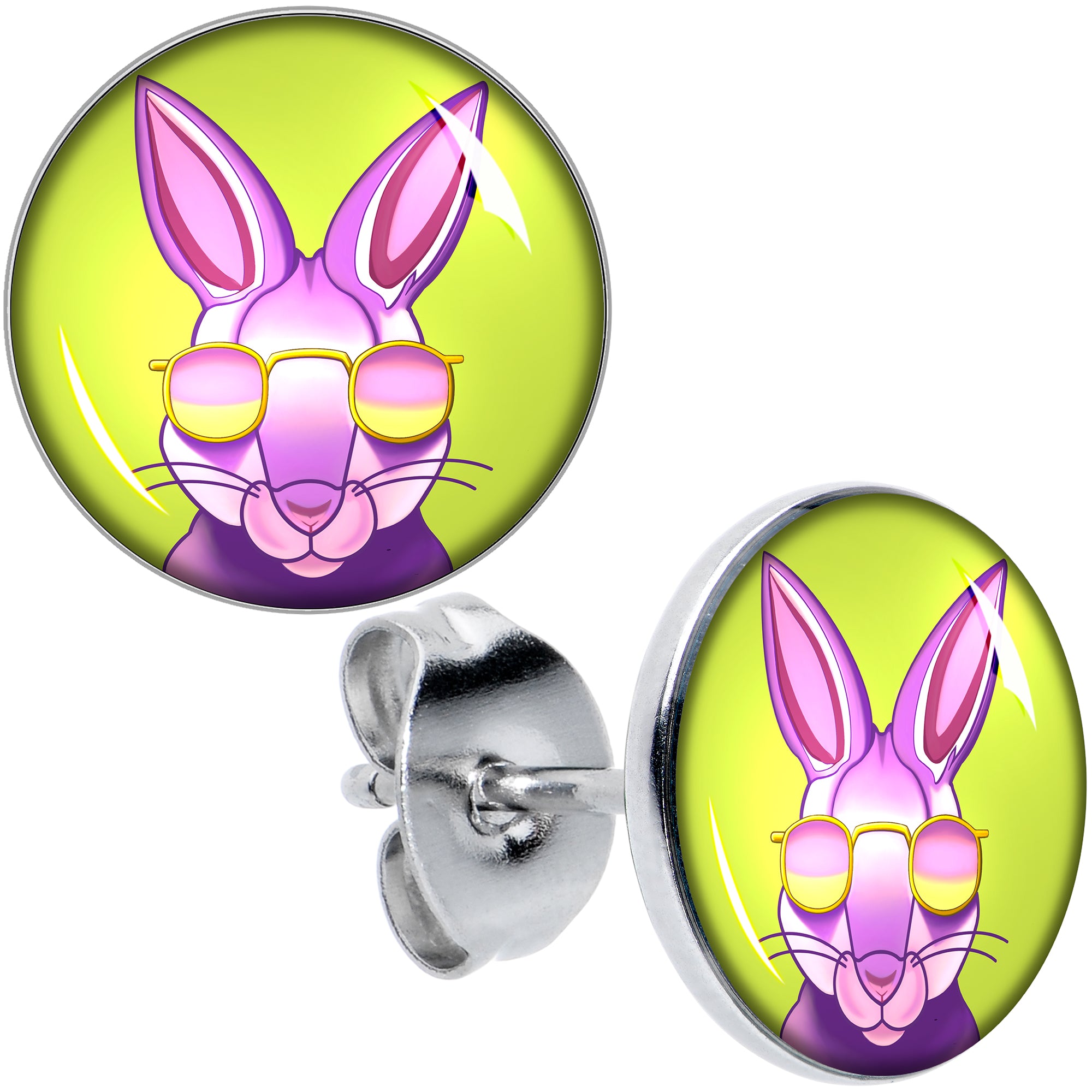 Cool Shades Bunny Stud Earrings