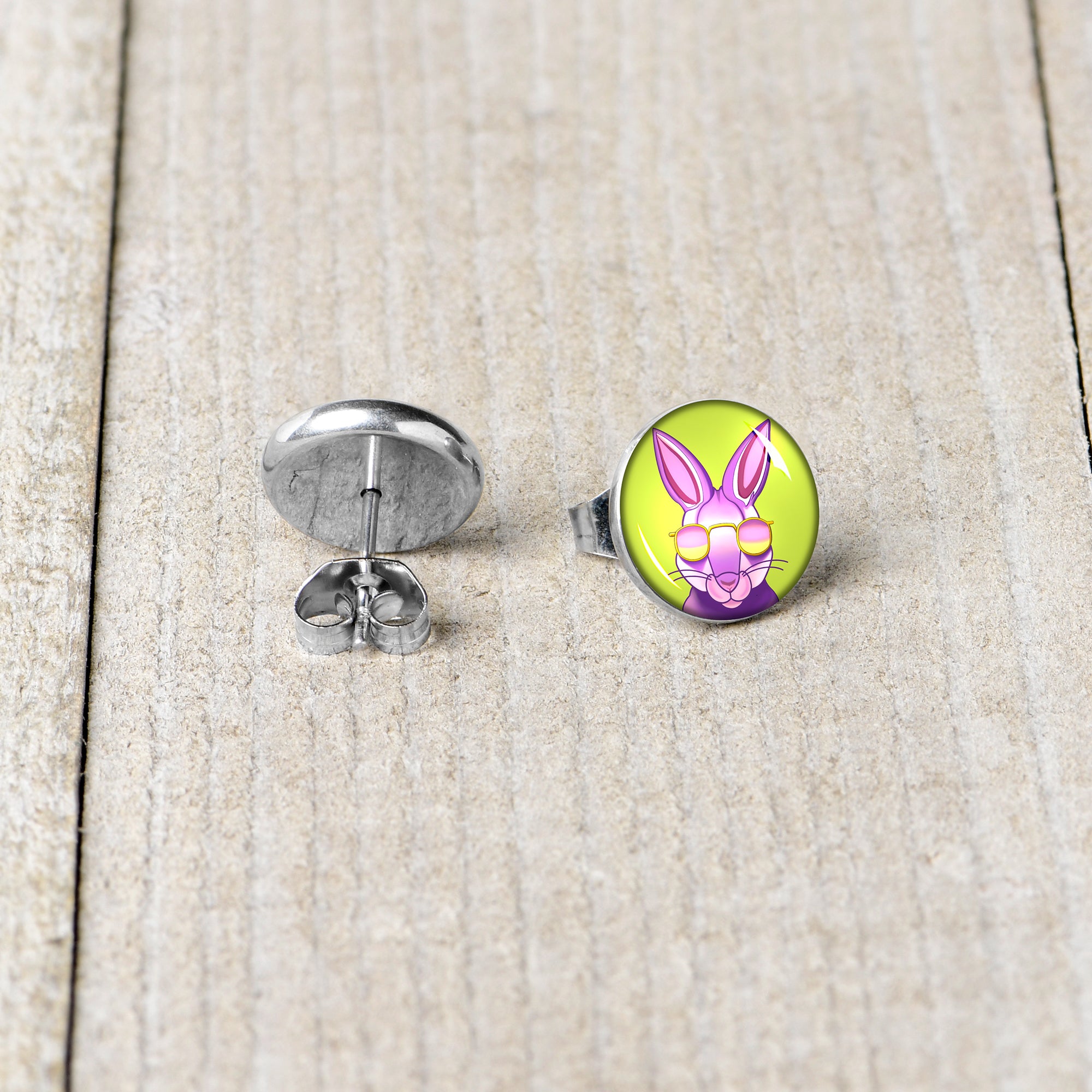 Cool Shades Bunny Stud Earrings