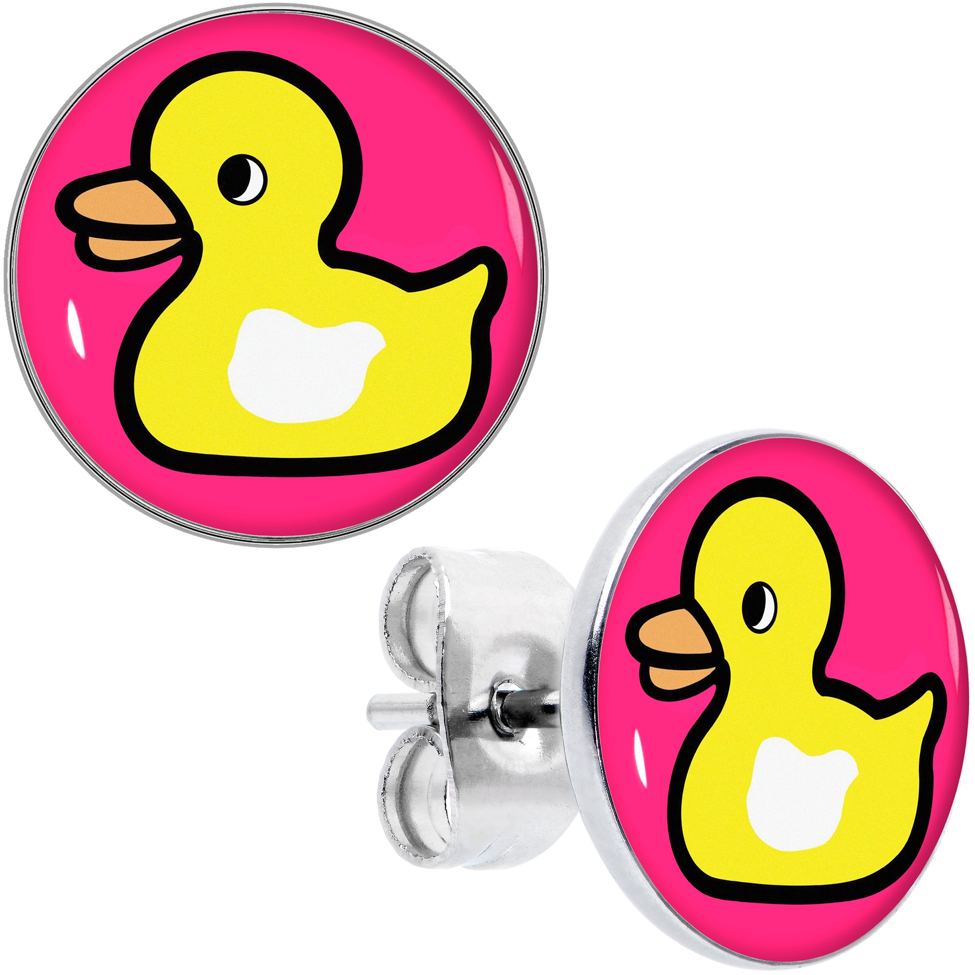 Yellow Ducky Stud Earrings