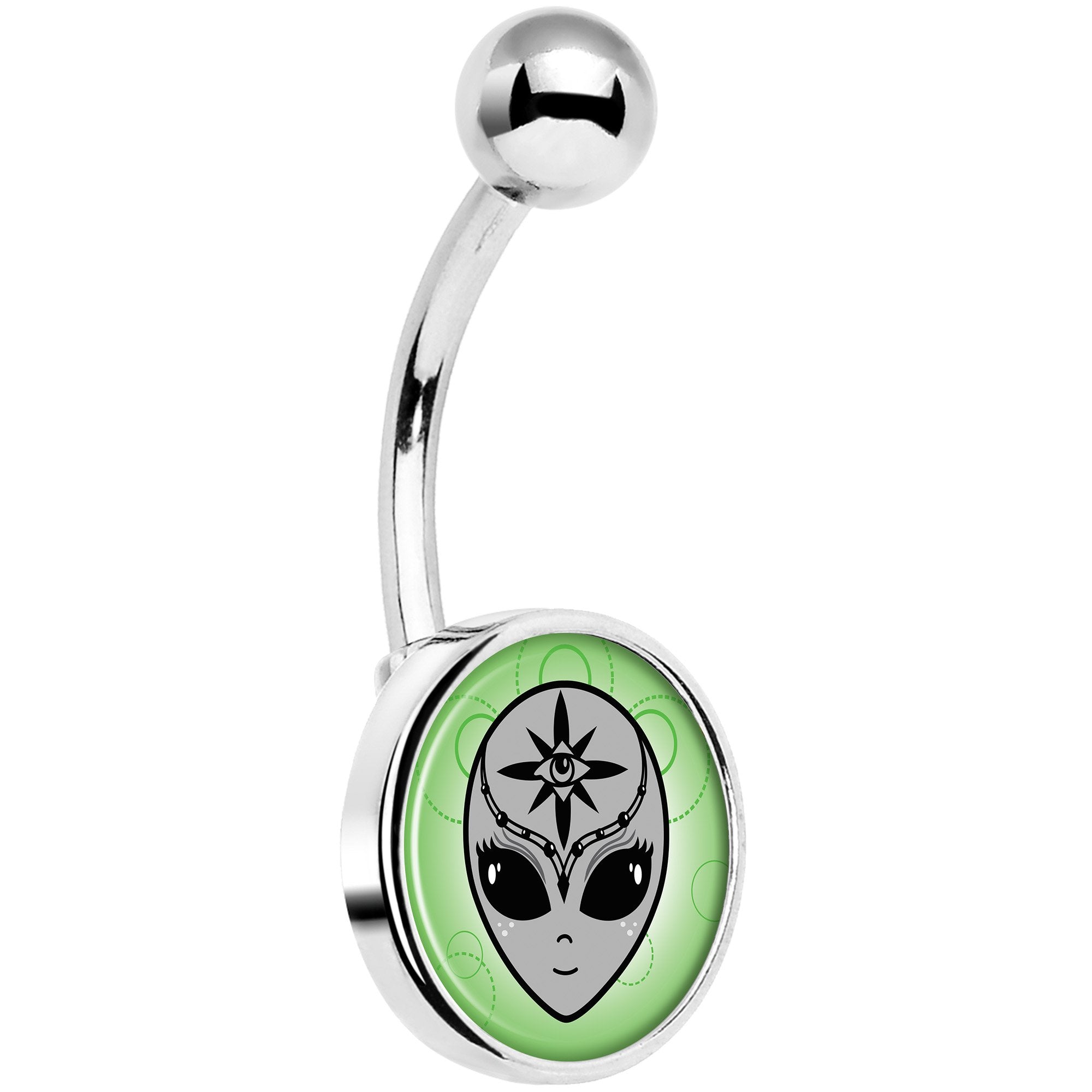 Third Eye Cute Alien Belly Ring