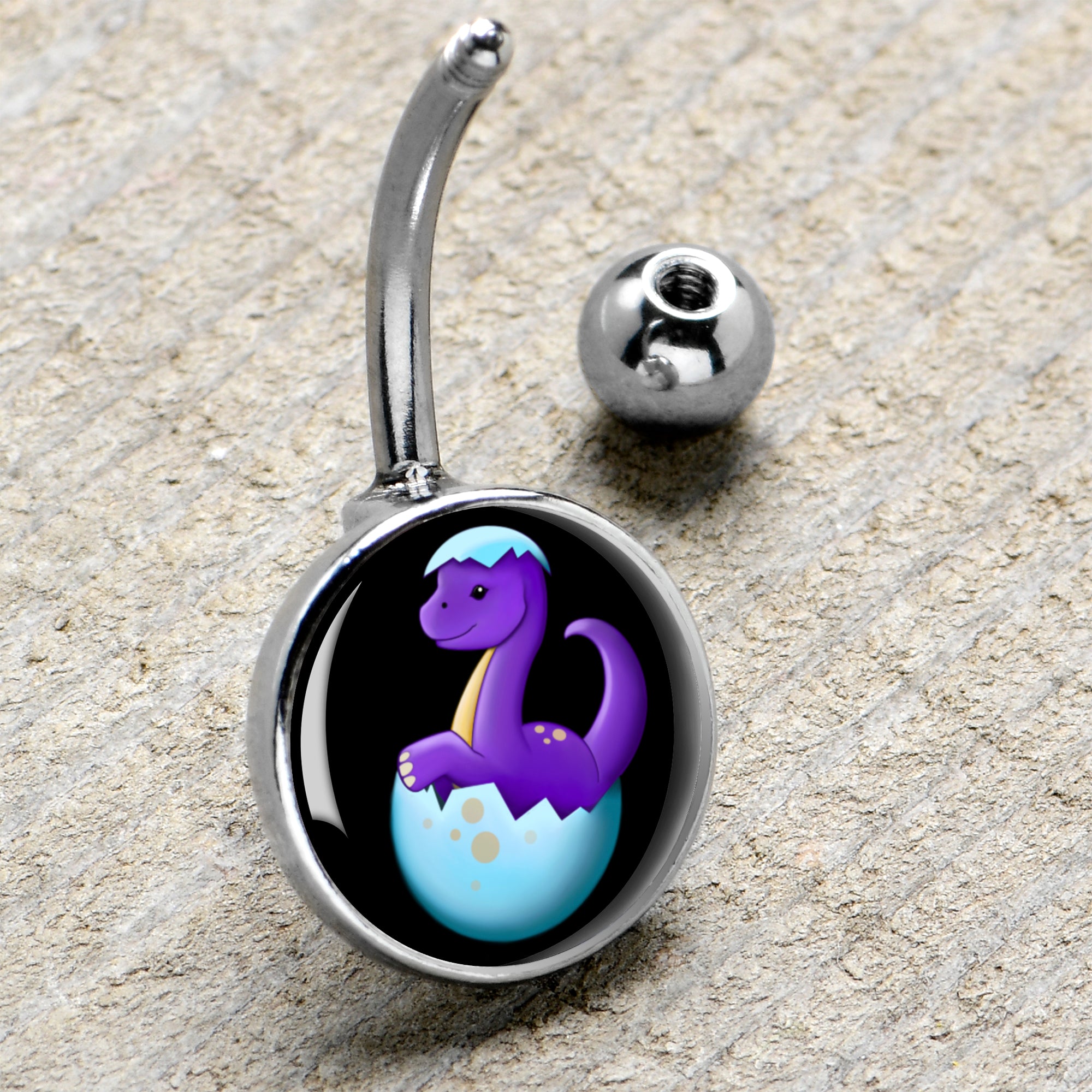 Baby Dinosaur Belly Ring