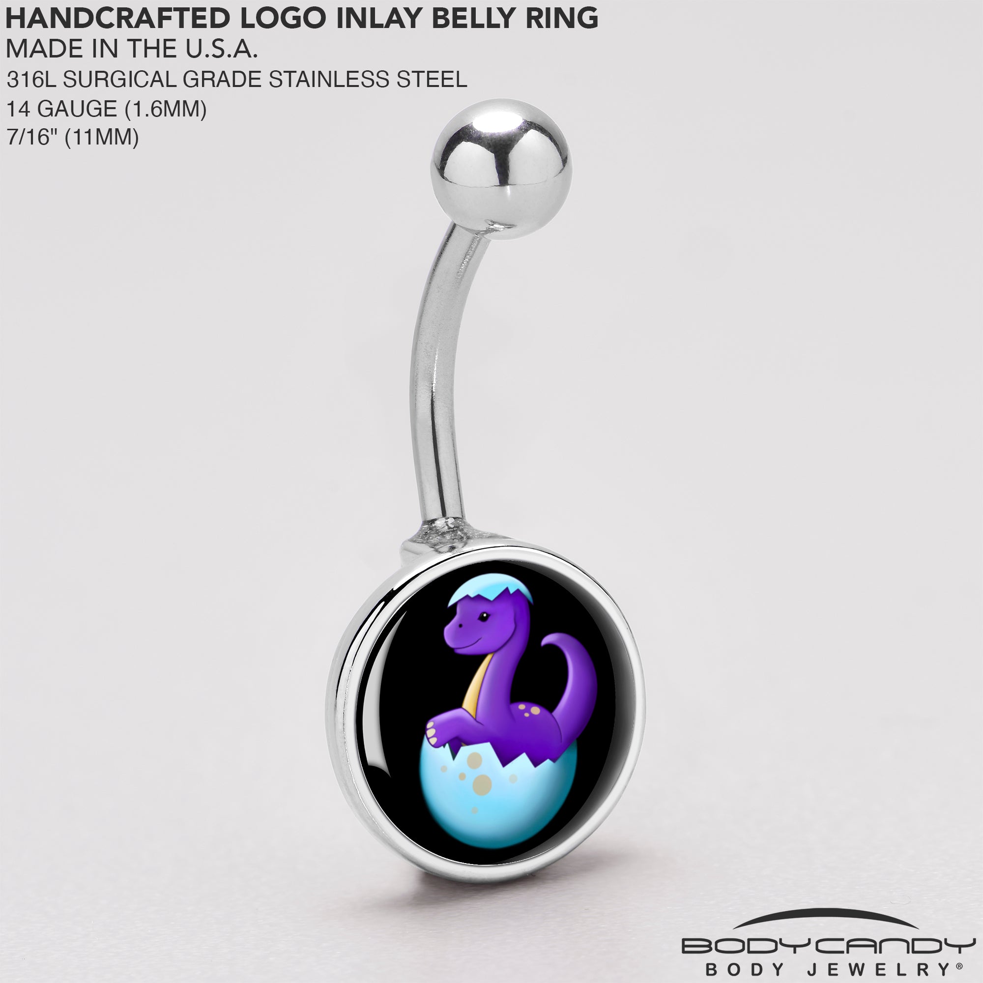 Baby Dinosaur Belly Ring