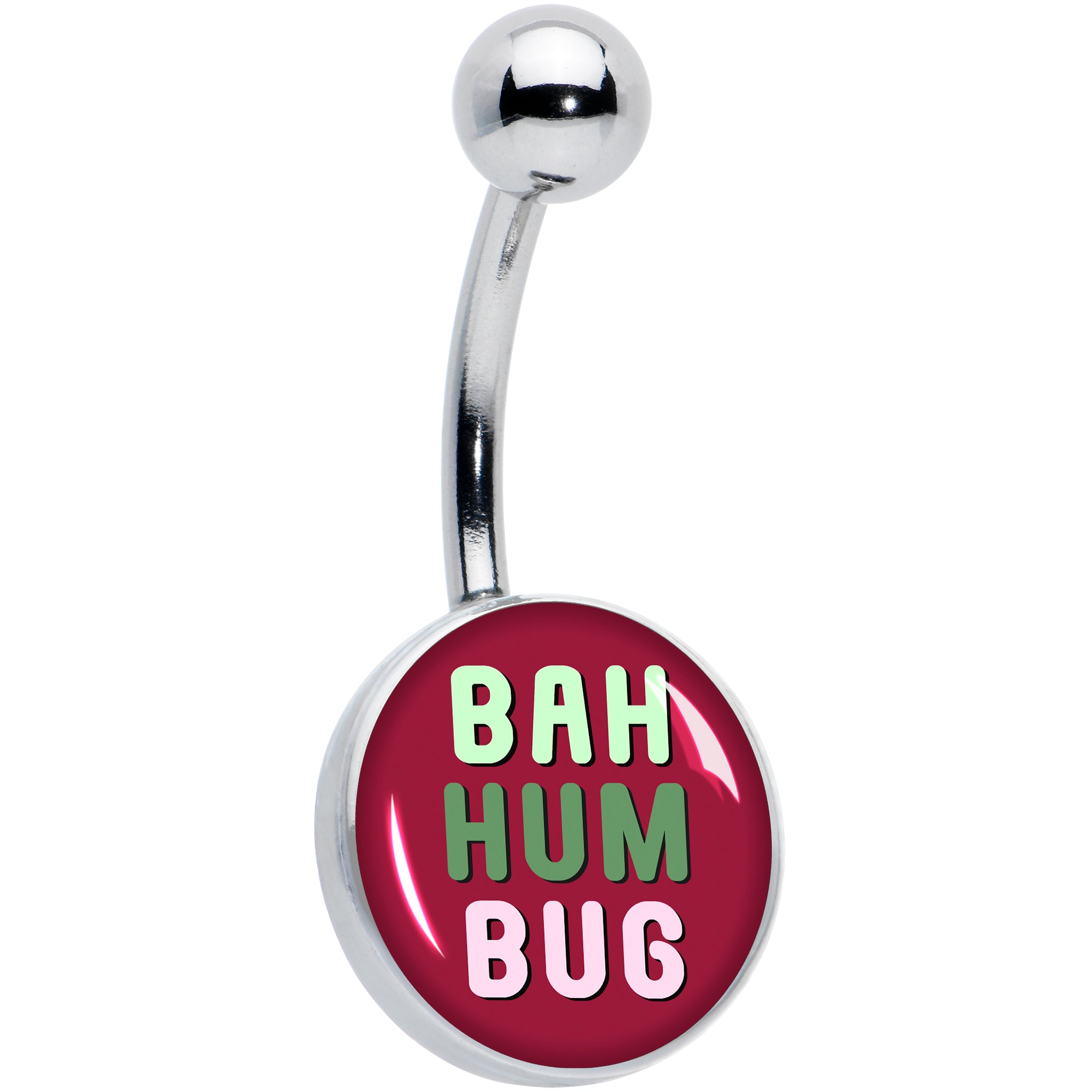 Bah Humbug Holiday Grouch Belly Ring