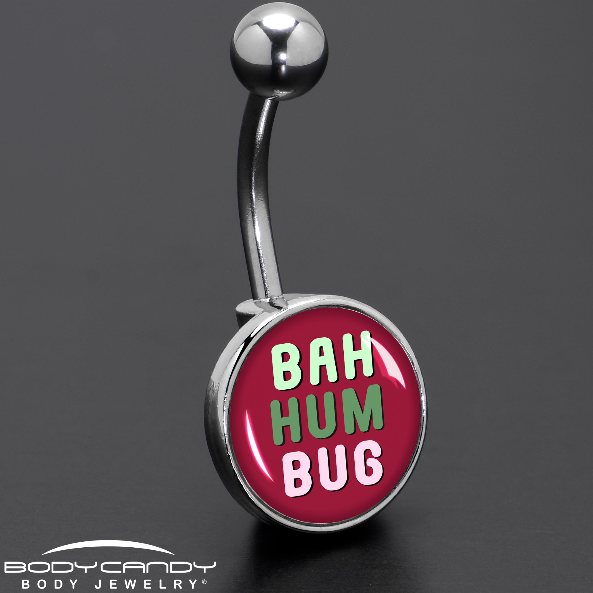 Bah Humbug Holiday Grouch Belly Ring