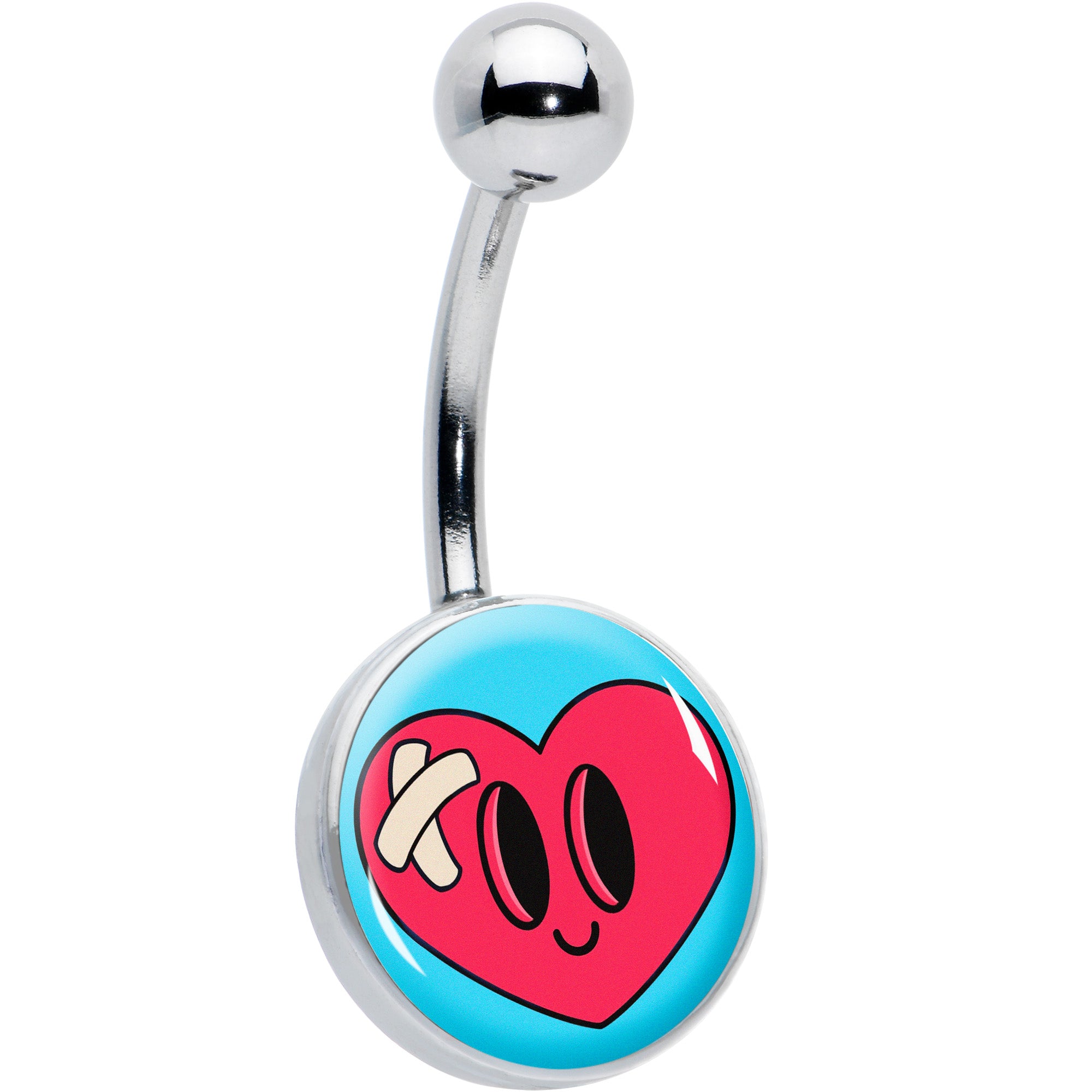 Bandaged Heartbreak Heart Belly Ring