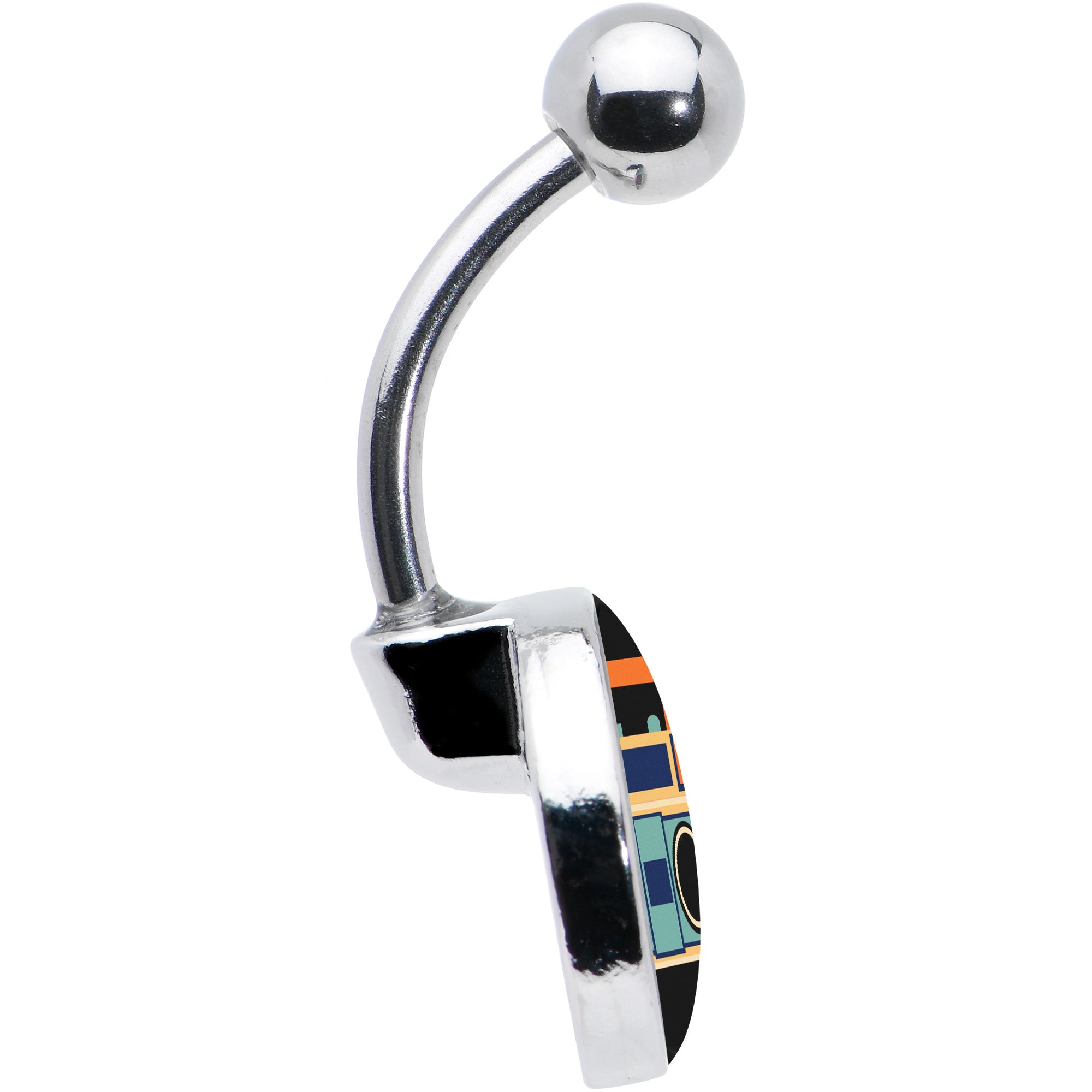 Retro Boombox Belly Ring