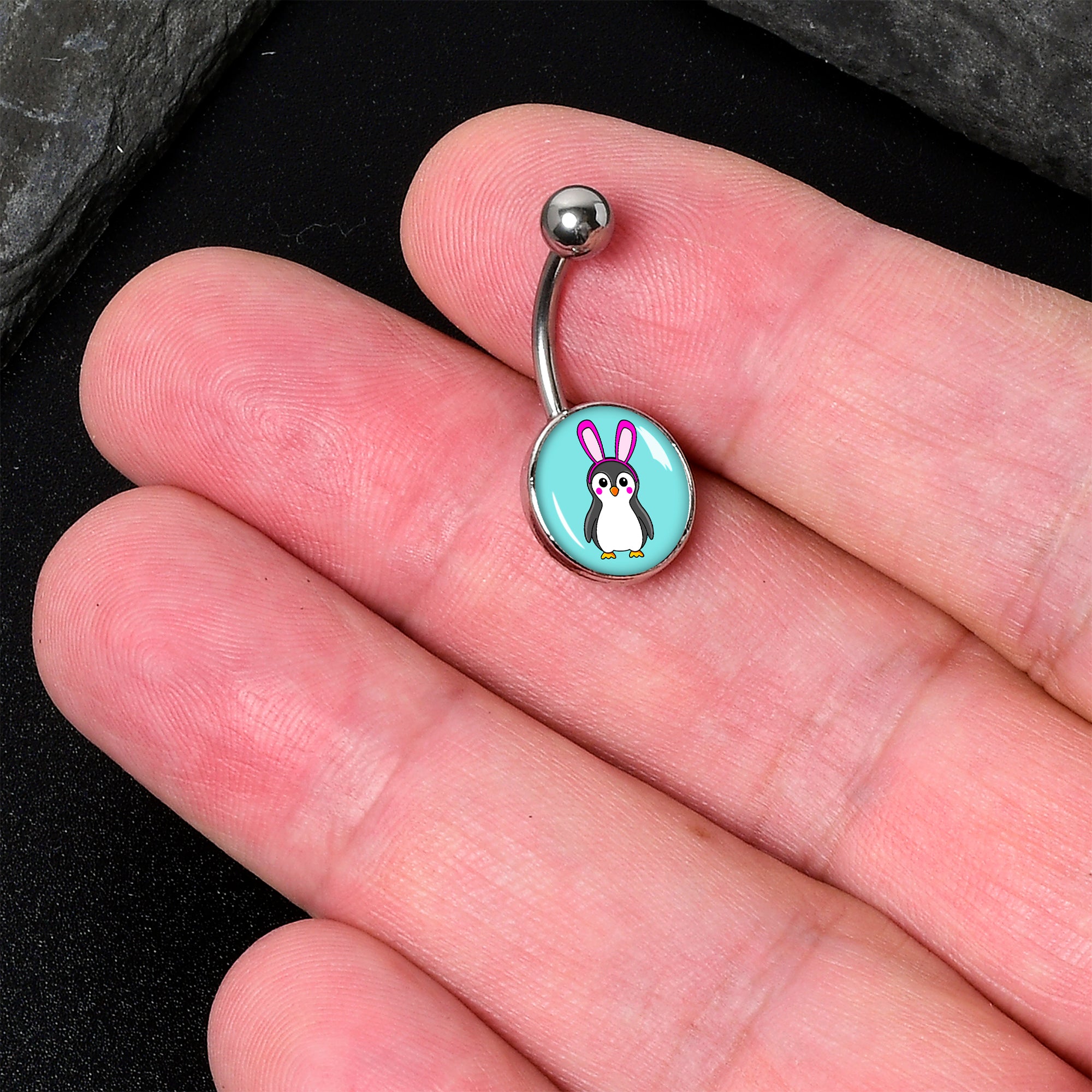 Bunny Penguin Belly Ring