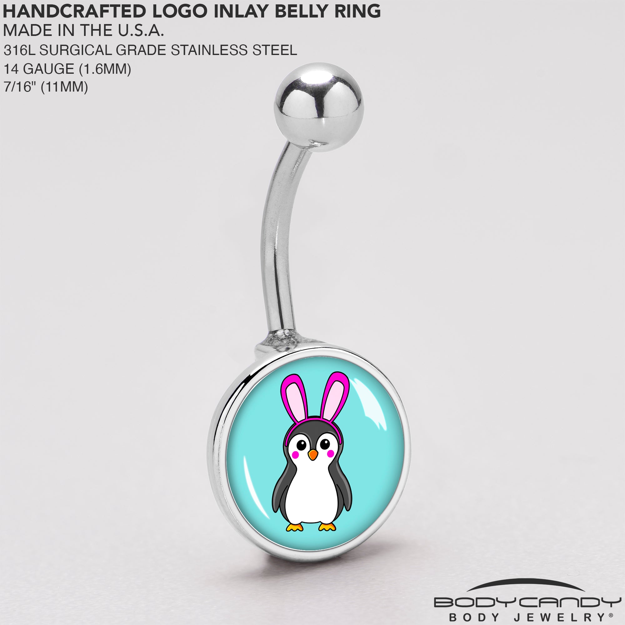 Bunny Penguin Belly Ring